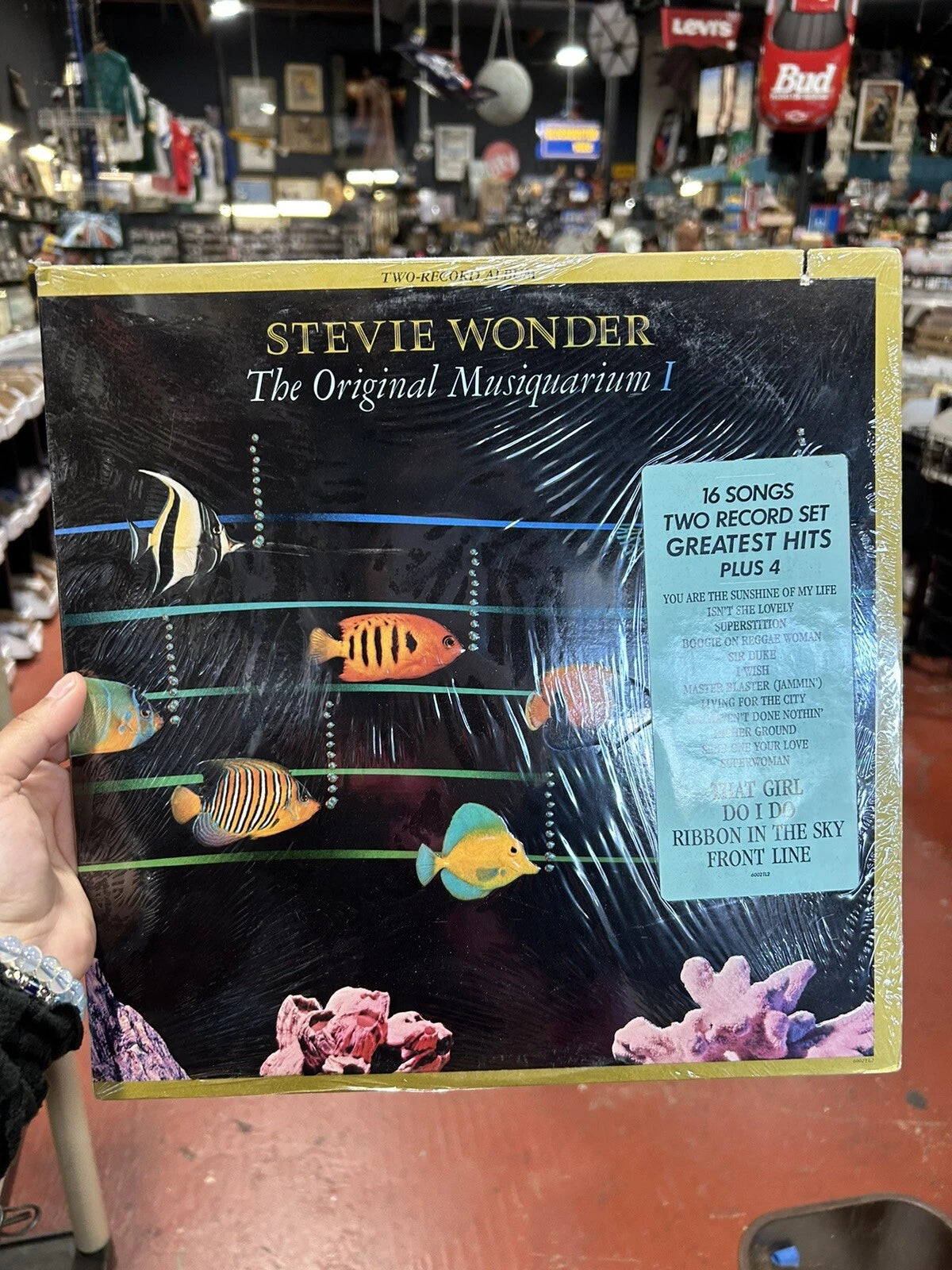 Stevie Wonder Original Musiquarium I- 2XLP 1982 Tamla 6002TL2 new sealed hype