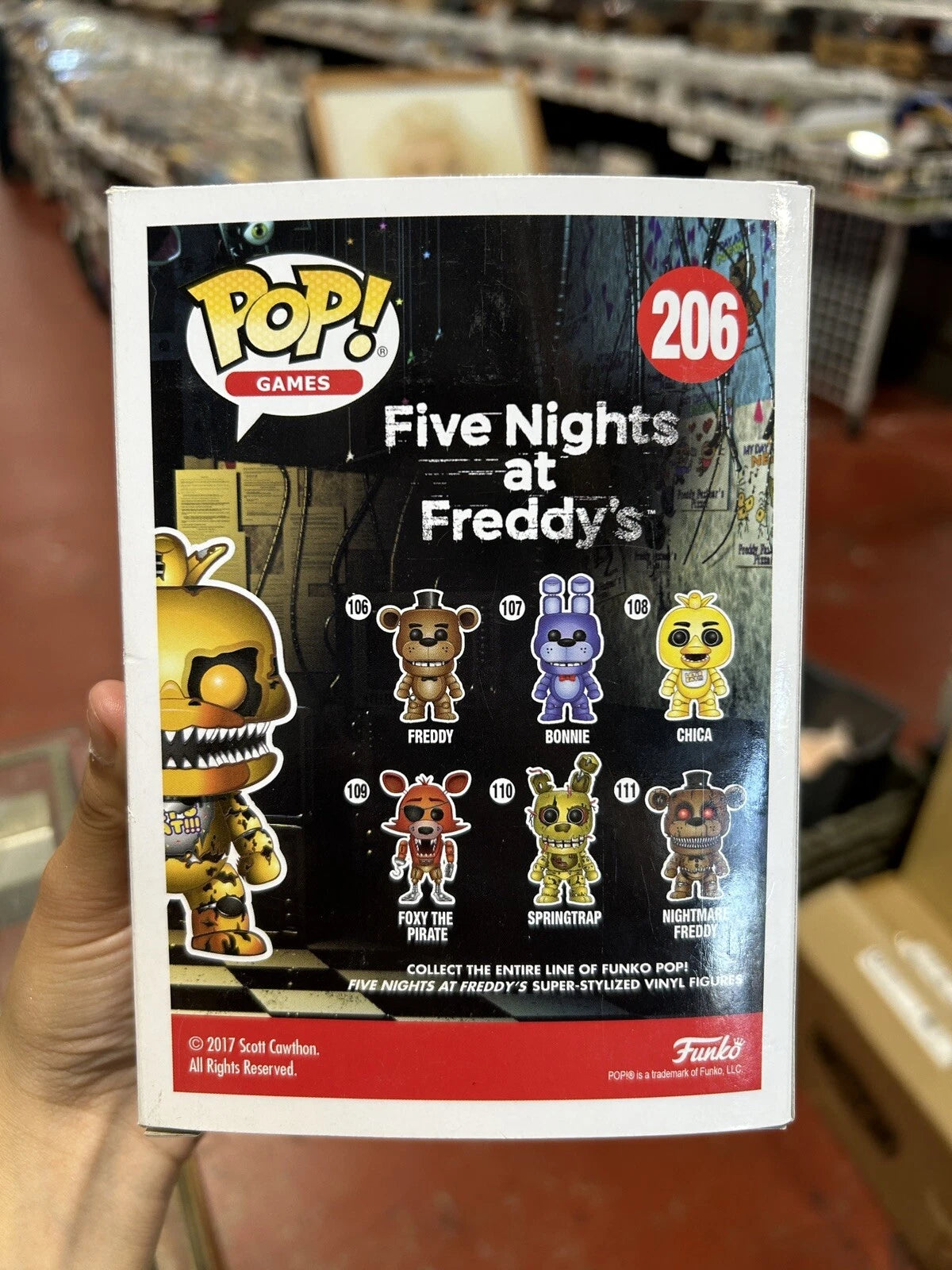 FUNKO POP! GAMES FIVE NIGHTS AT FREDDY'S (JACK-O-CHICA) #206