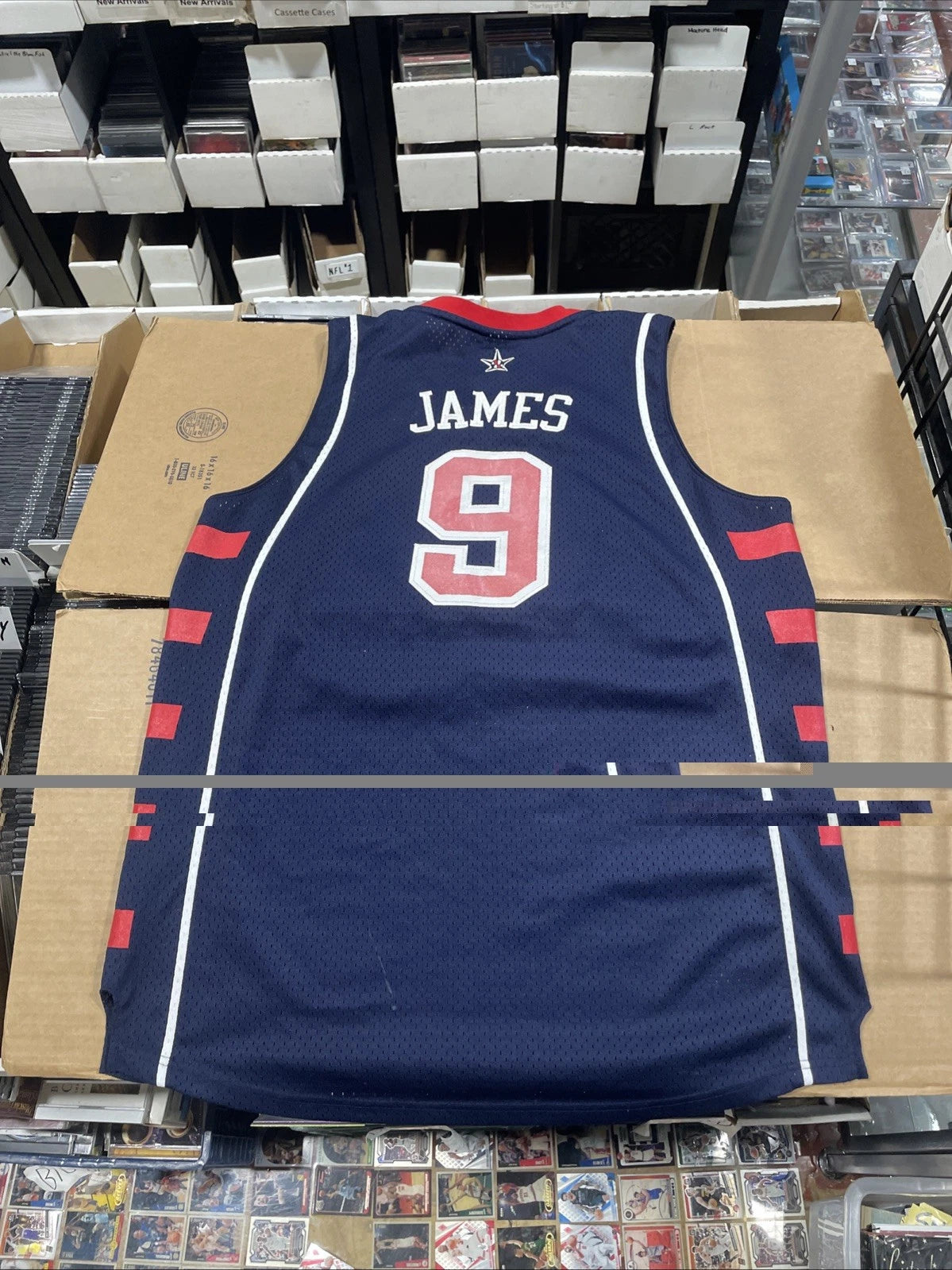 Lebron James USA Olympic Jersey 2004 Team USA #9 SZ L Mens Reebok