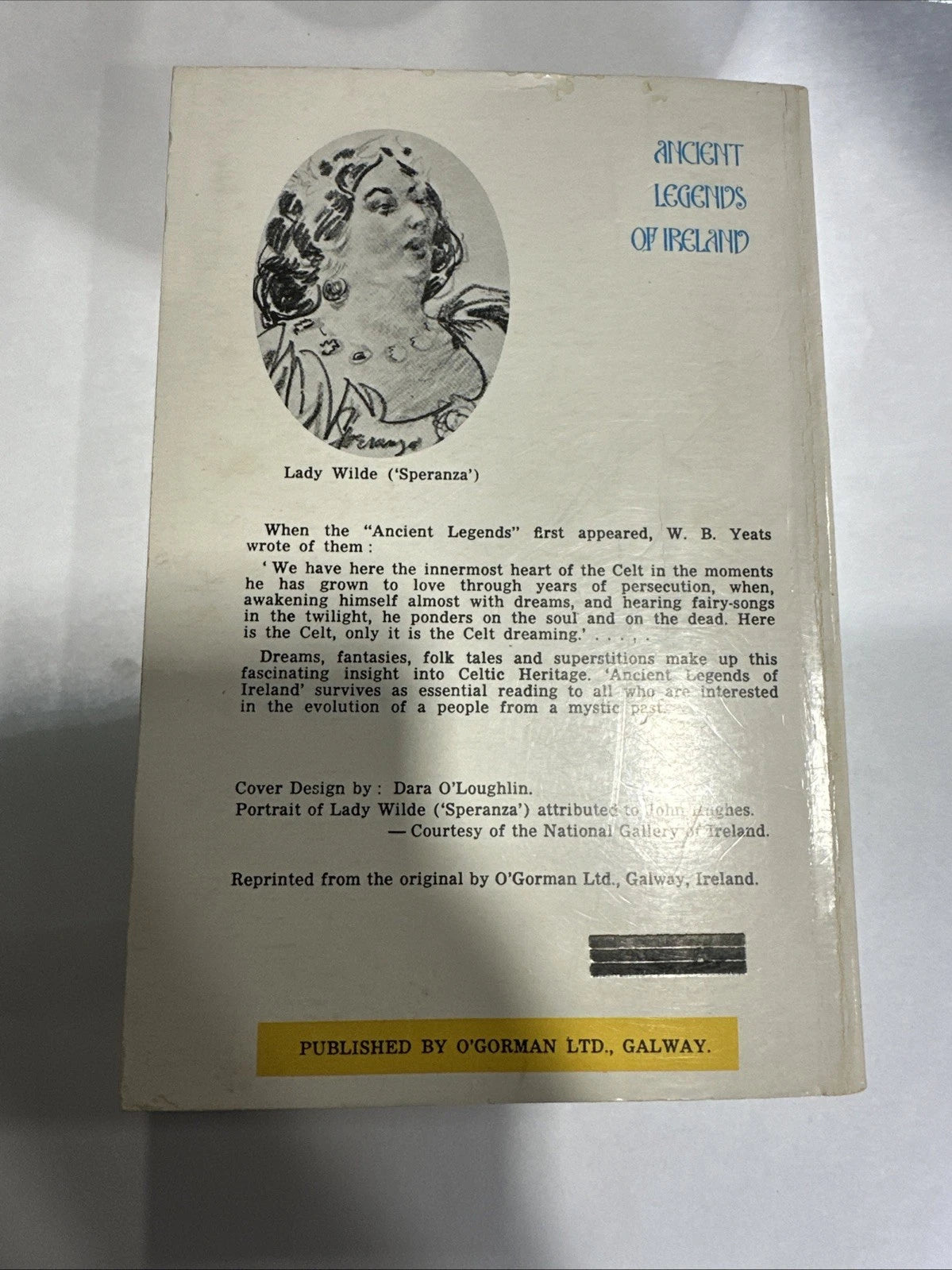 Lady Wilde Ancient Legends Of Ireland 1971 Edition