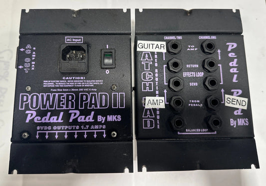 Power Pad Pedal Pad II W/ Channels To Amp