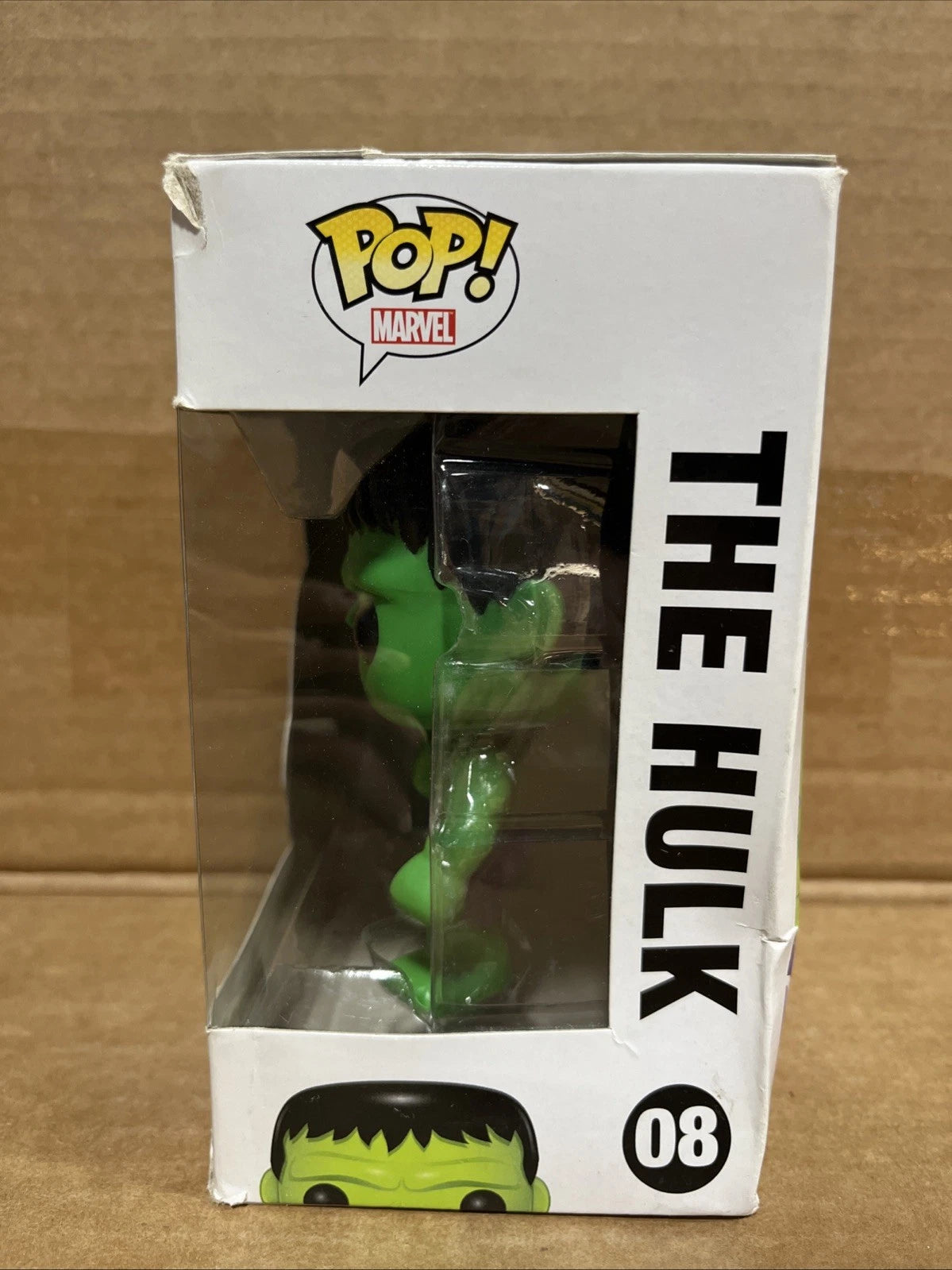 Funko Pop! Marvel Universe: The Hulk #08 Vaulted Box Large Font w/Soft Protector
