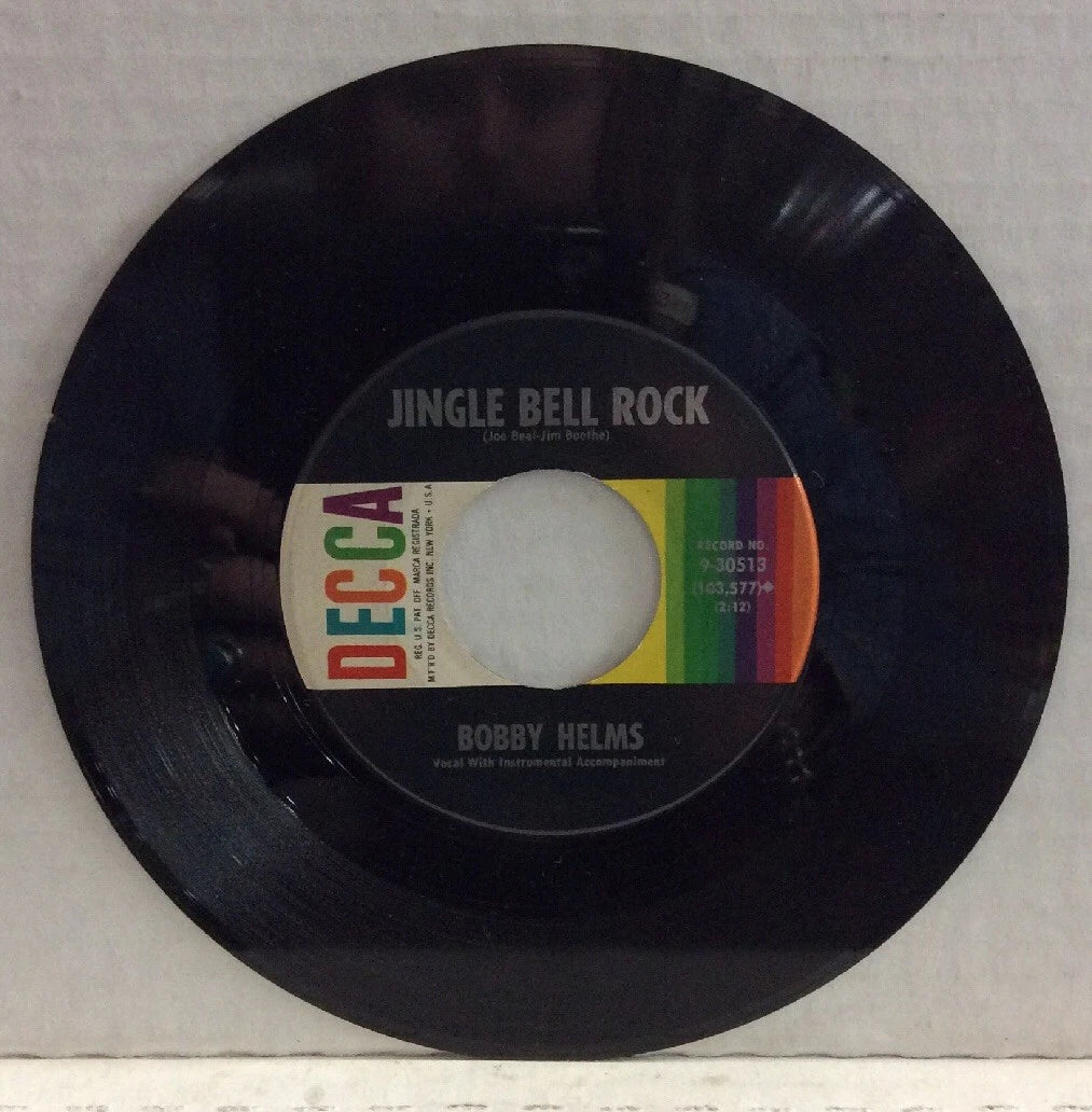 Bobby Helms Jingle Bell Rock/Captain Santa Claus 7” Single 9-30513