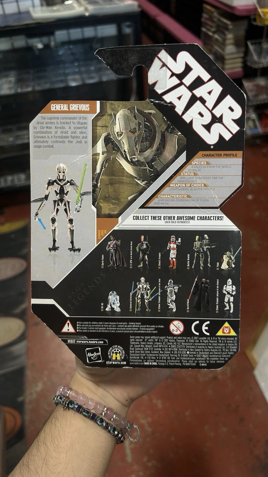 Star Wars 30th Anniversary General Grievous Saga Legends with Silver Coin Signed