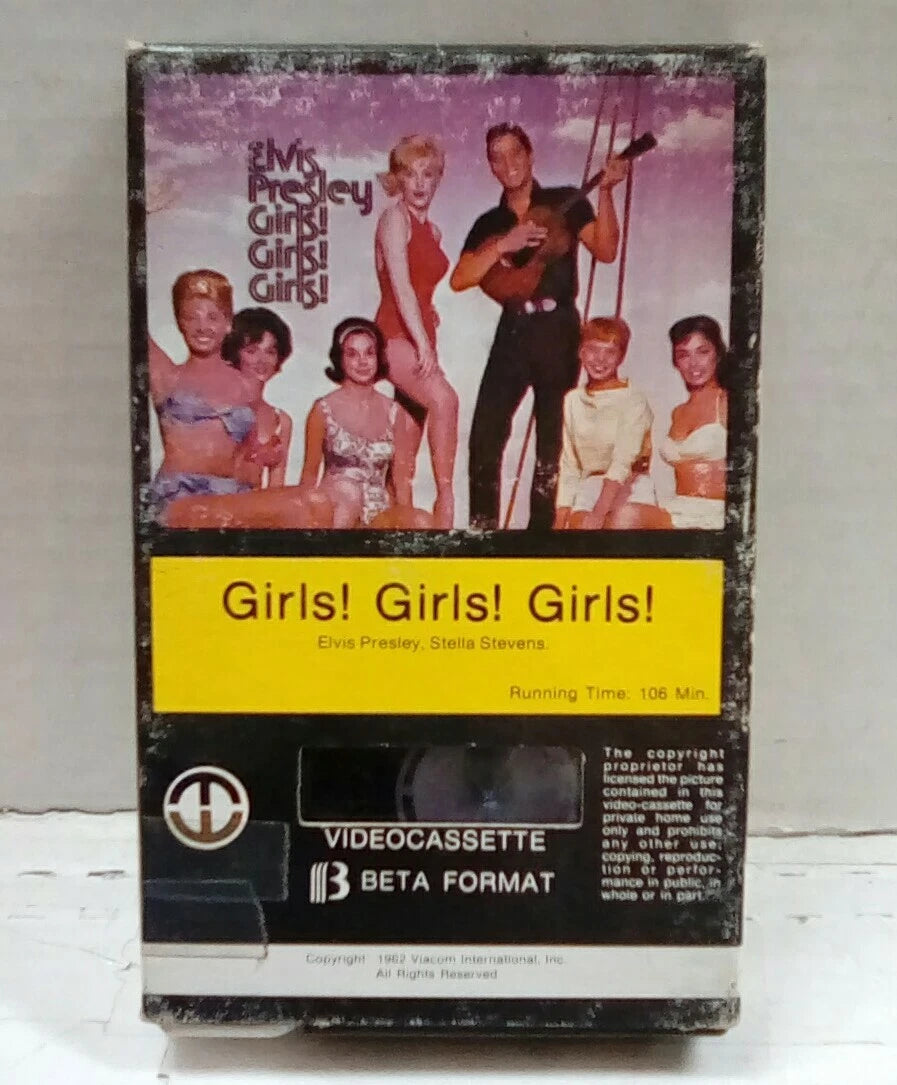 Elvis Presley Girls! Girls! Girls! Beta Videocassette