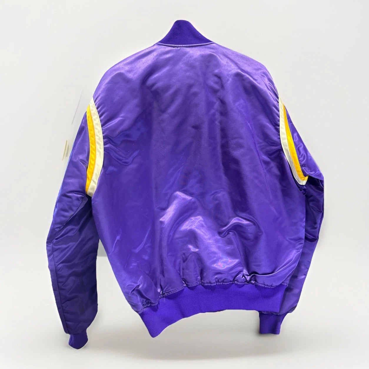 Vintage Los Angeles Lakers Starter Satin Bomber Jacket 90s Basketball L
