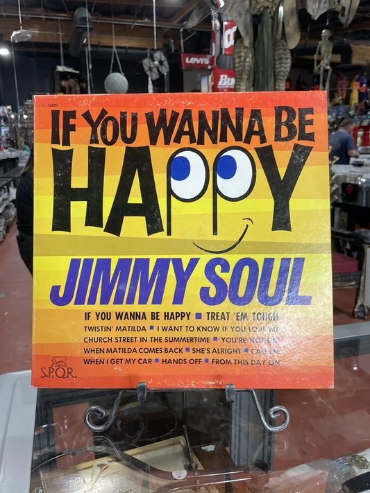JIMMY SOUL~"IF YOU WANNA BE HAPPY"~ "vg+"~S.P.Q.R..1963 U.S.PRESS"~LP!!!