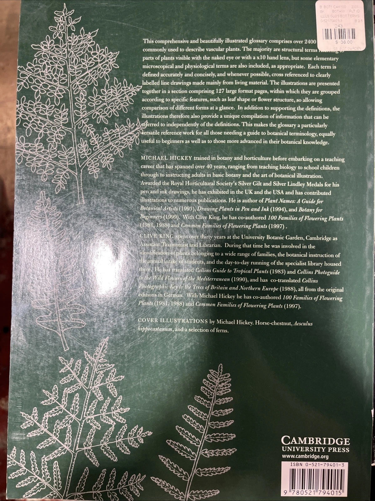 Cambridge Illustrated Glossary of Botanical Terms Michael Hickey Clive King FEB