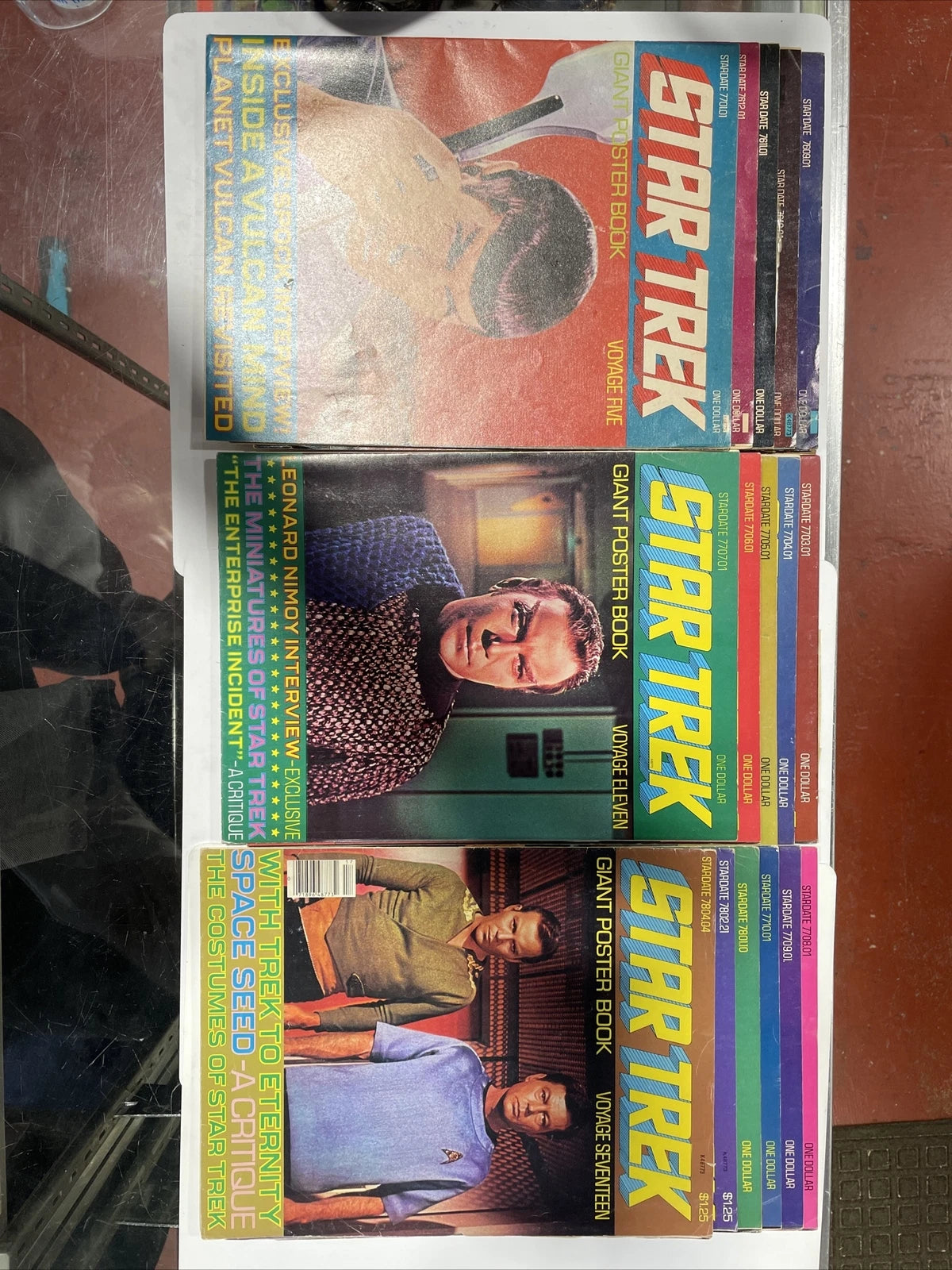 Lot of 1-17 Star Trek Giant Poster Book Magazines Voyage MISSING #6