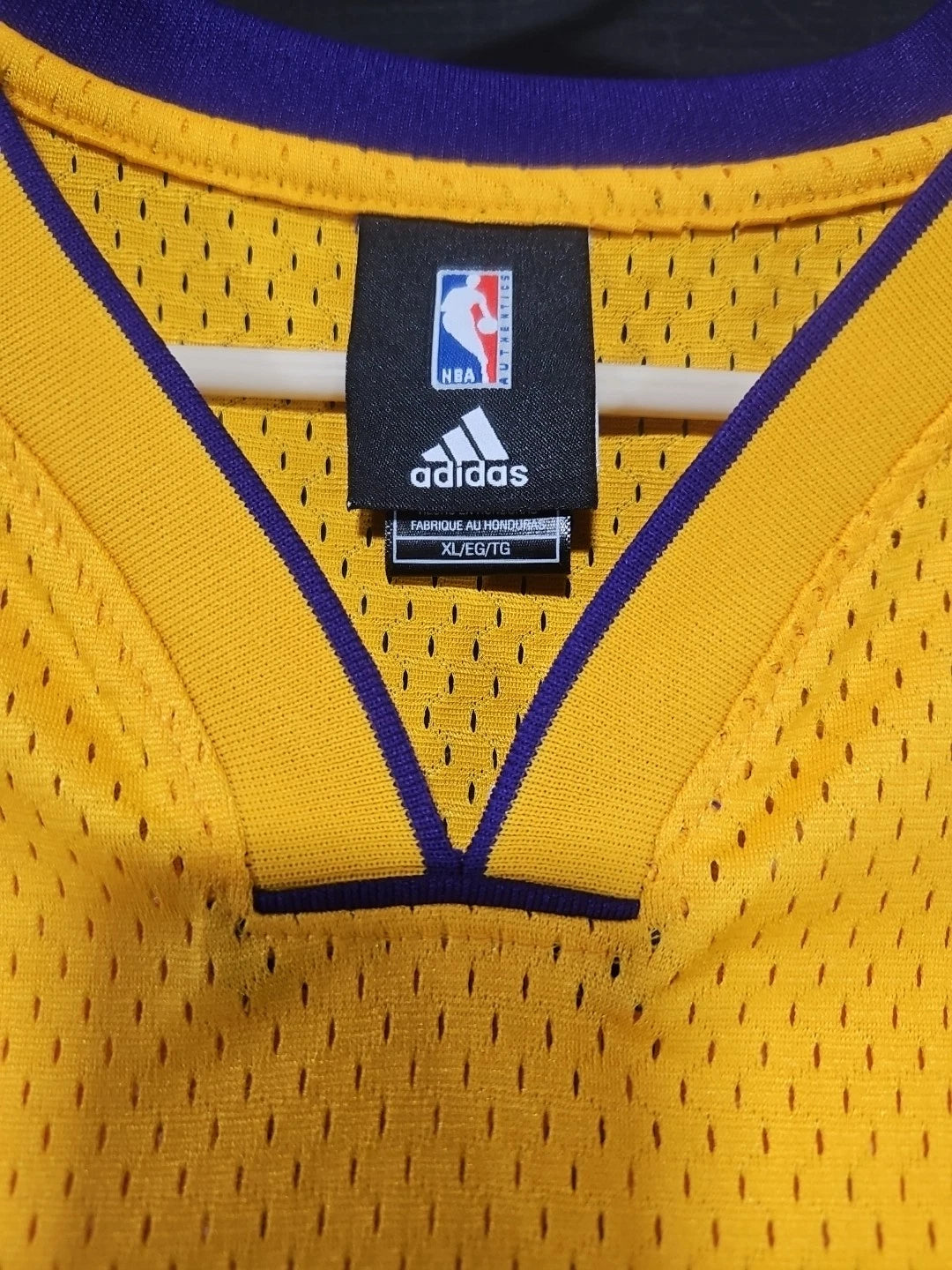 Authentic Adidas Los Angeles Lakers Ron Artest Swingman Jersey Men XL Rare