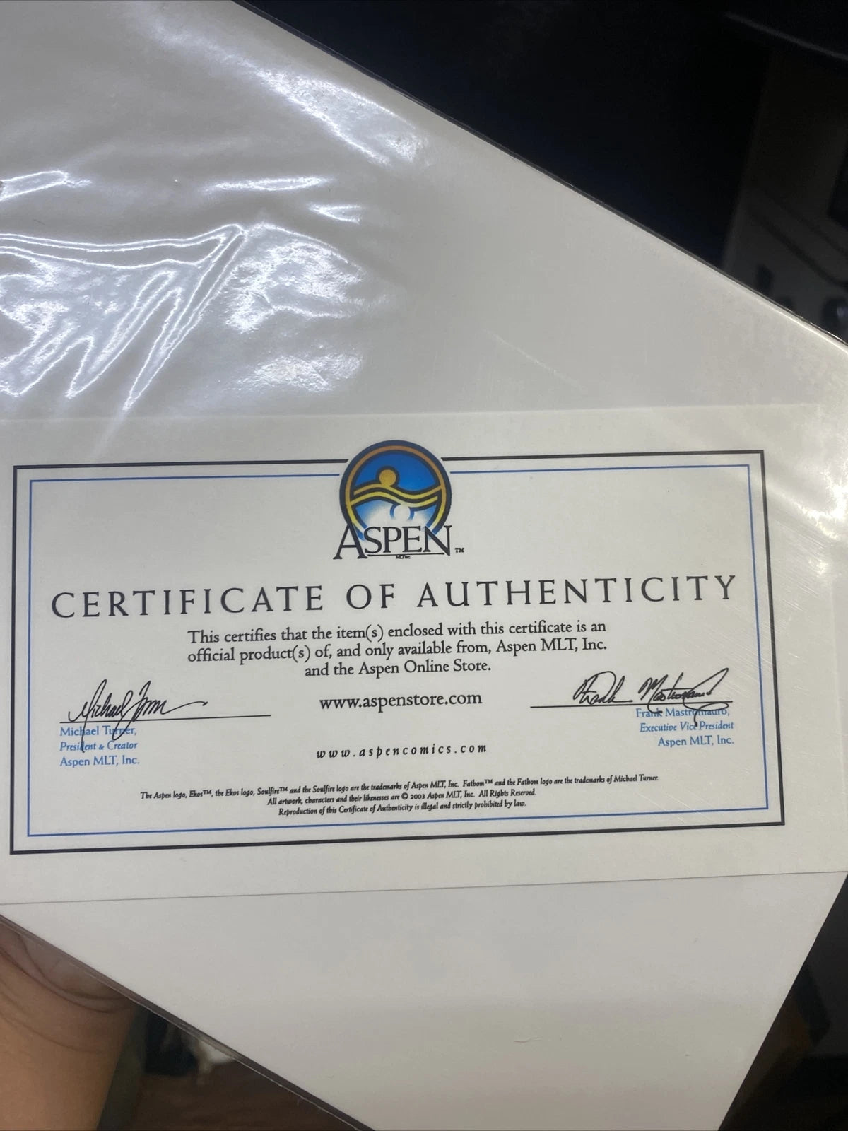 Michael Turners Dawn of War exclusive edition of 2500 Signed w/ COA
