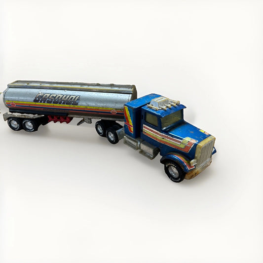 Vintage Nylint "Gasohol" Tanker Truck - 1980s Pressed Steel Collectible