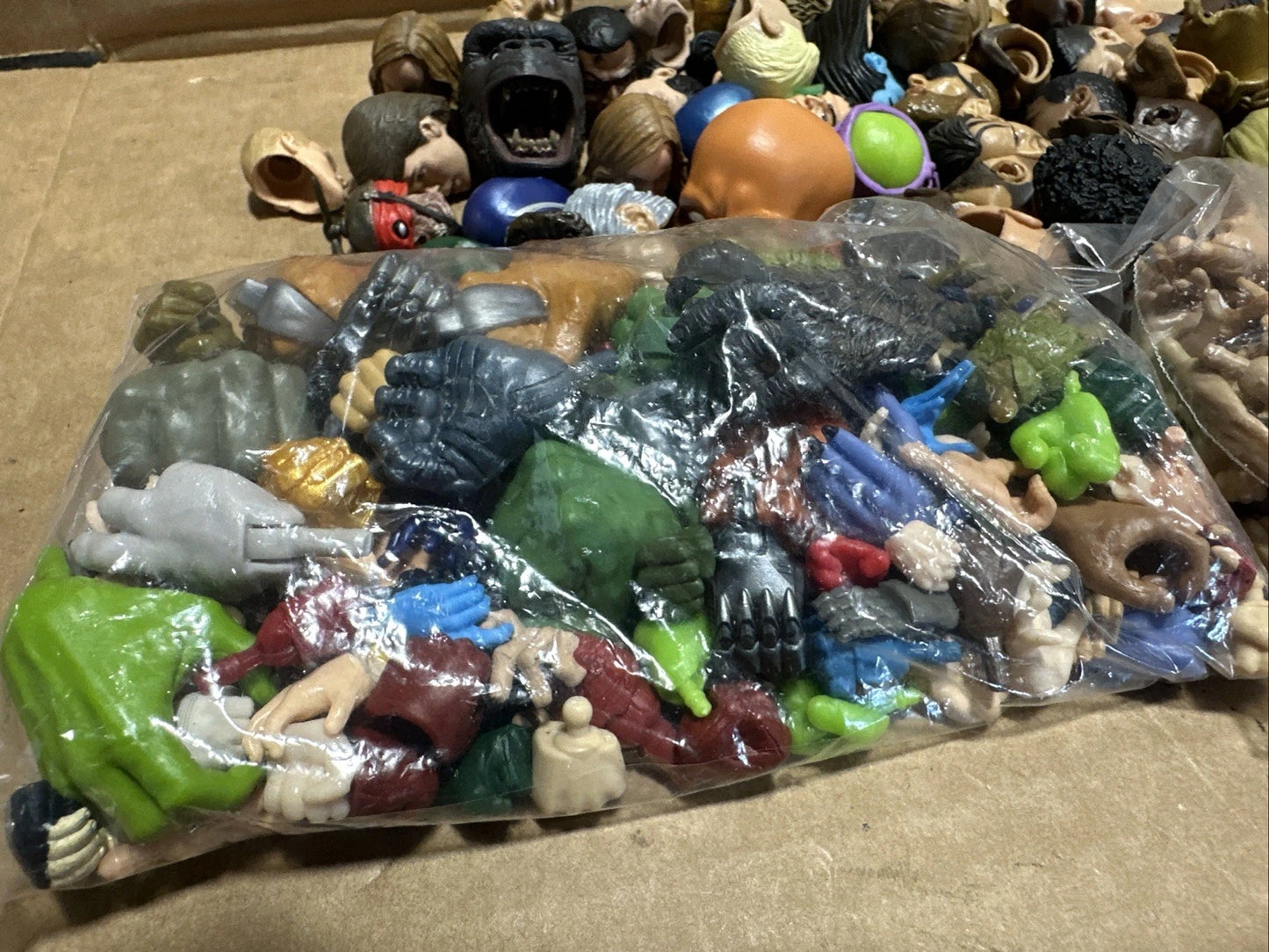 Misc Marvel Hero Villain Head And Hands Lot NECA DC