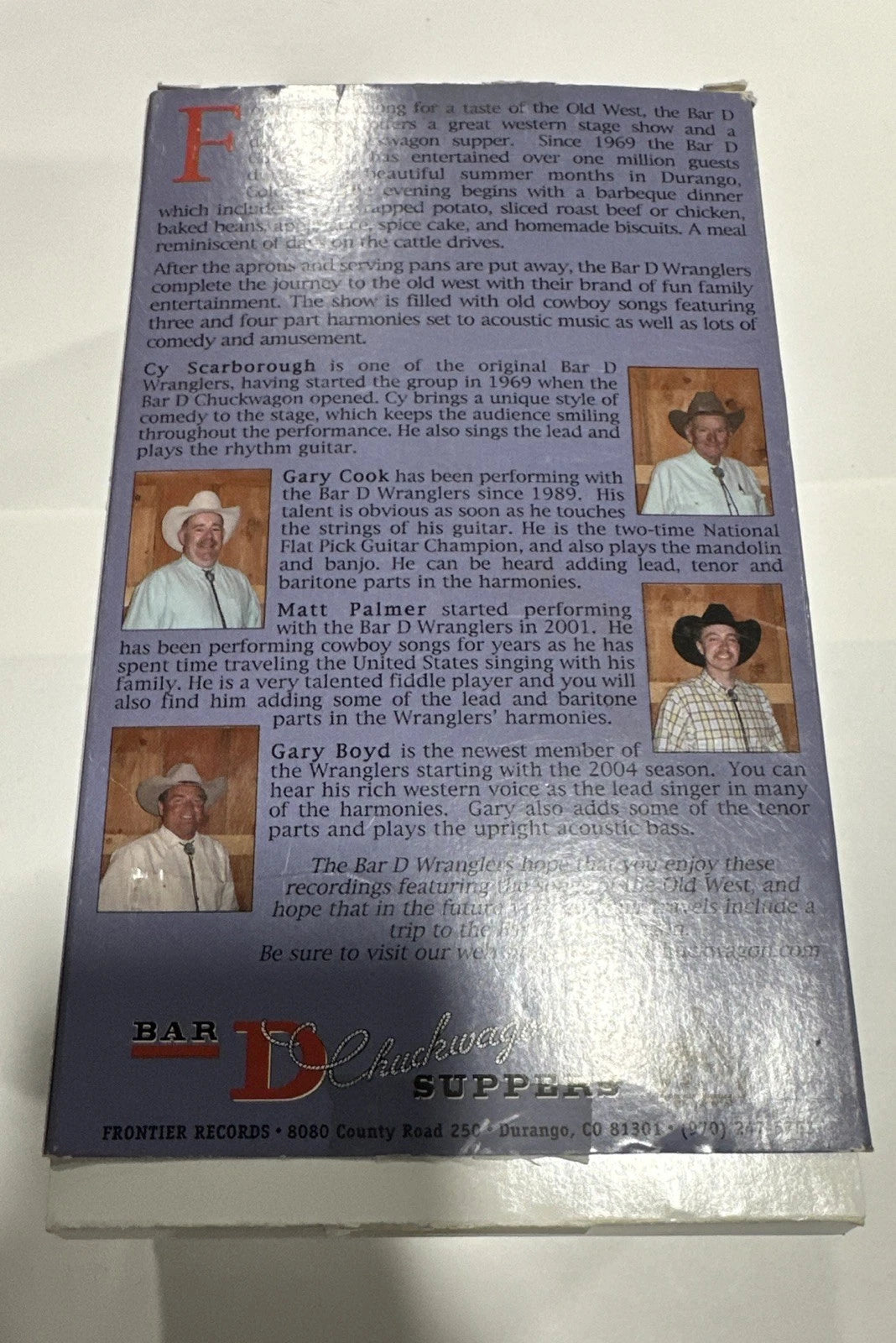 Bar D Wranglers Six CD Set Songs Of The Old West Volume Five Signed Box Set