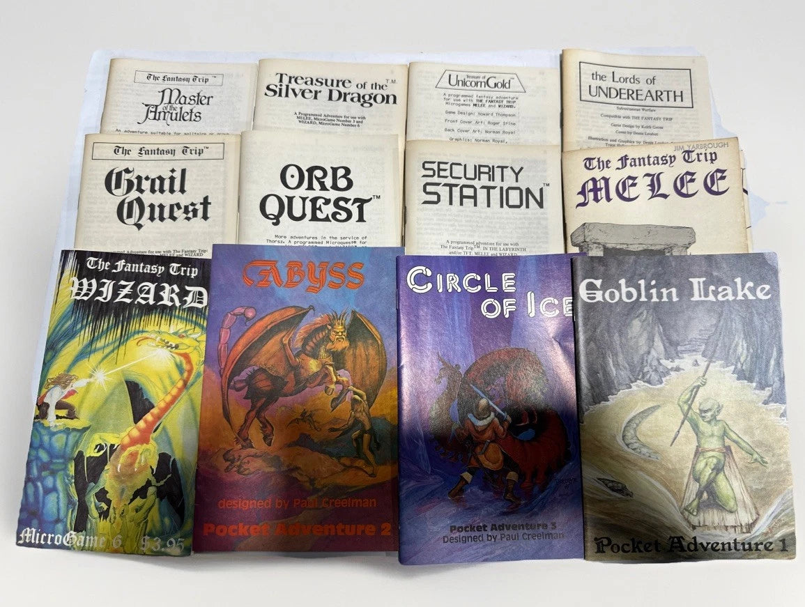 Lot Of Rare VINTAGE D&D Pocket Adventure Booklet With Most Maps
