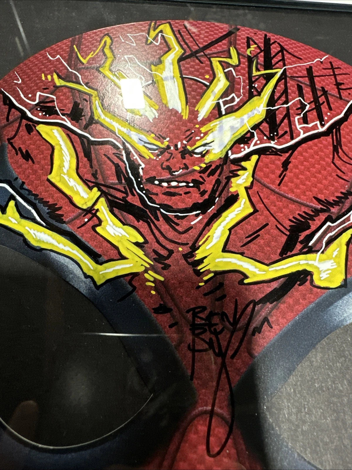 Ben Bishop Art 1/1 Signed Spider-Man Mask