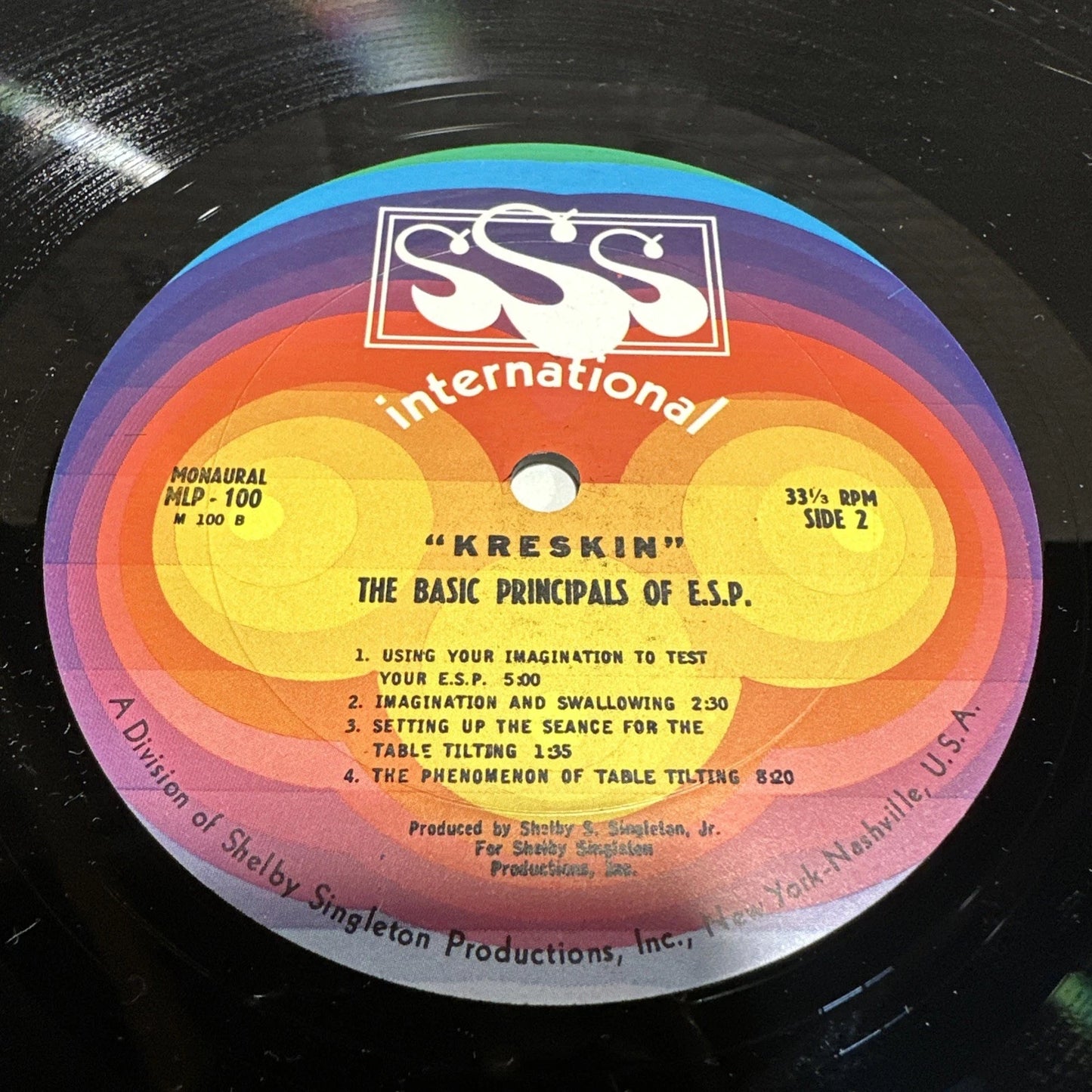 Kreskin’s Basic Principles of ESP LP-Exc Cover in Shrink vg+