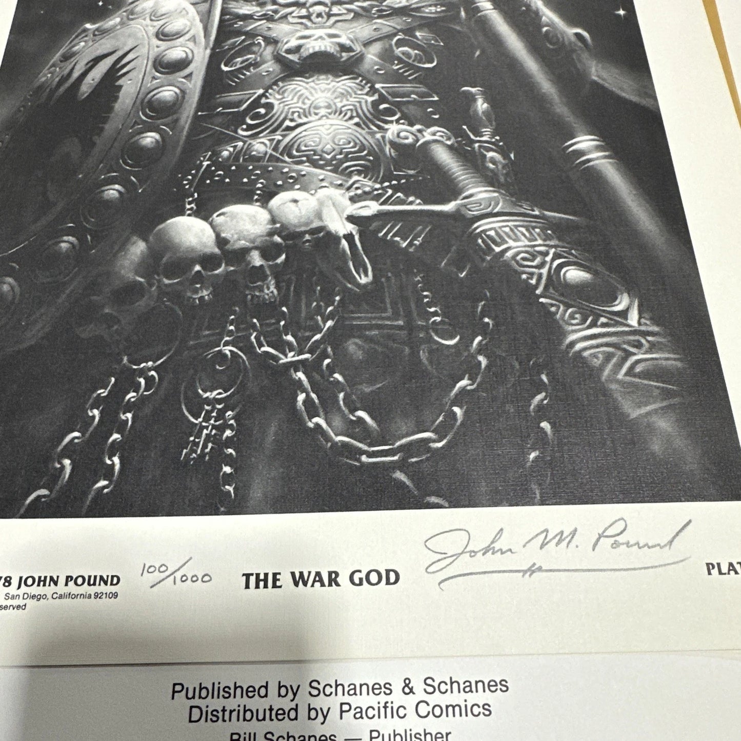 John Pound "Beyond Heaven And Hell" Artist's Portfolio limited 216/1000 Signed