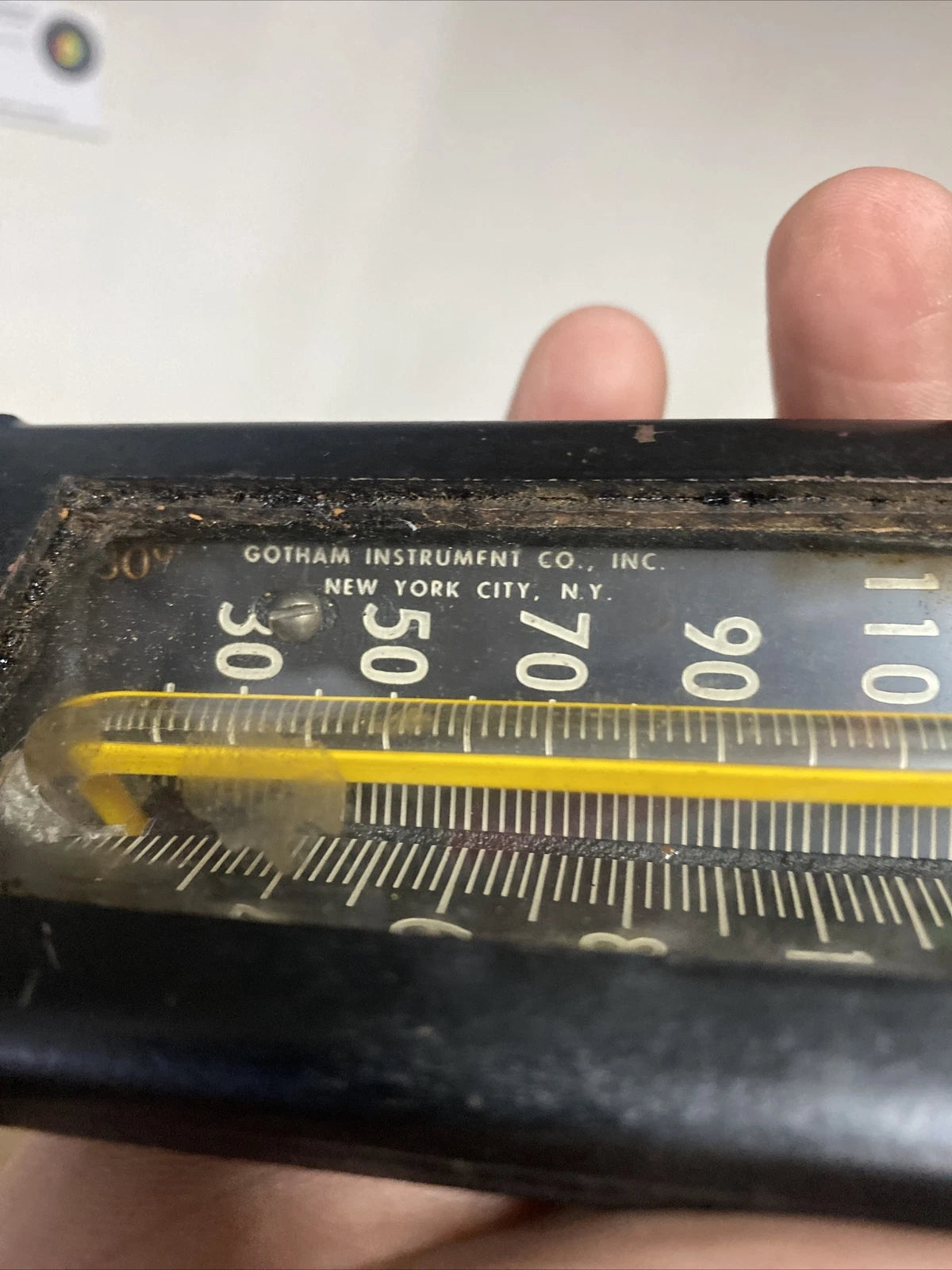 Vintage STEAMBOILER Thermometer GOTHAM Antique Steampunk Industrial GAUGE