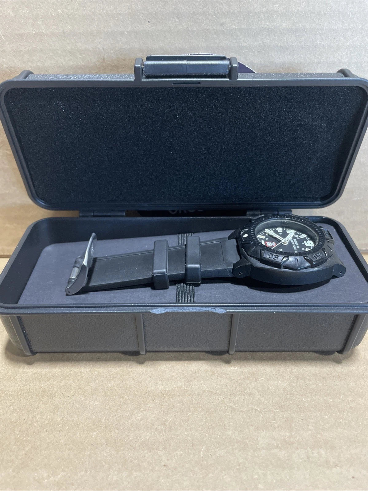 Luminox 0215.SL Sentry Black/ Red Dial Bright Night Vision Illumination