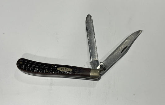 Vintage Case XX Trapper Redbone Knife Tested XX Stainless First Model 1976 Exc.