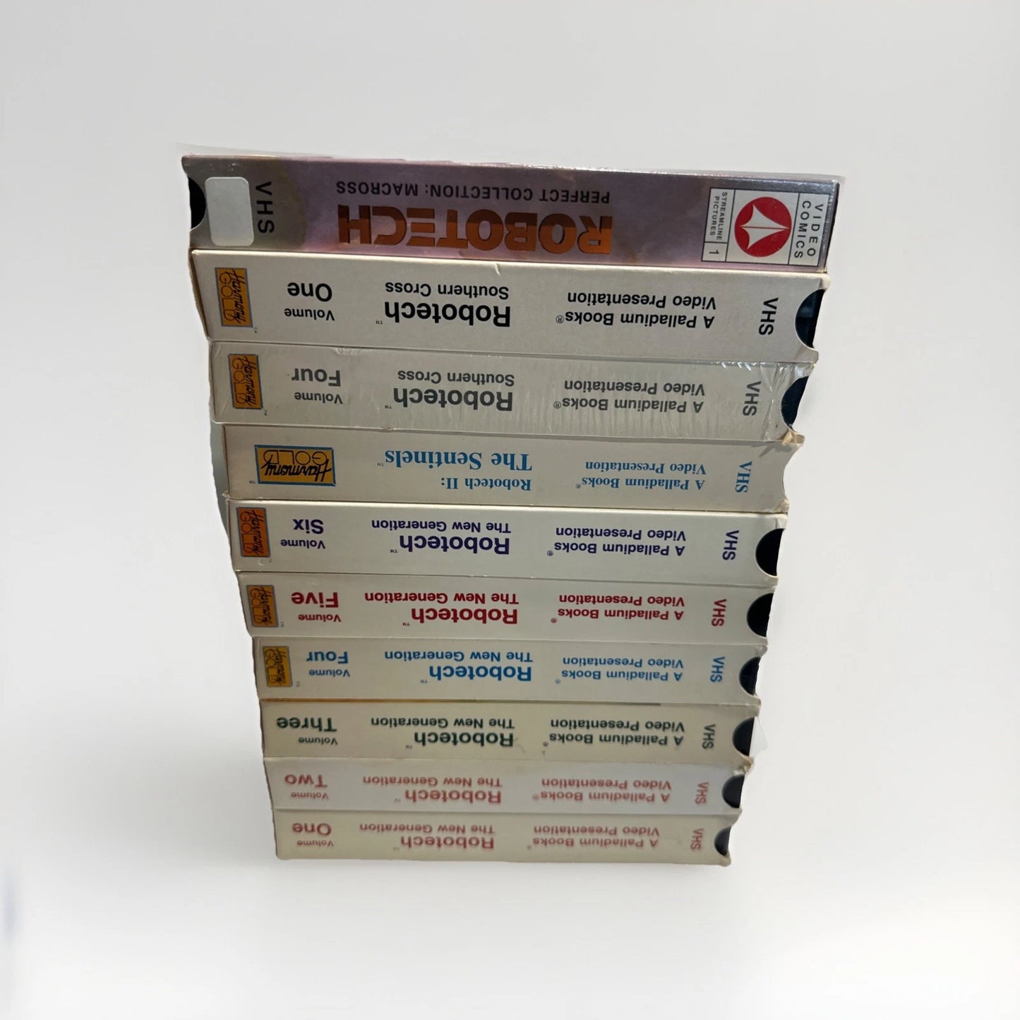 Robotech The New Generation VHS Lot Bundle x7 Vols. 1-8 1985 (missing Vol 6)