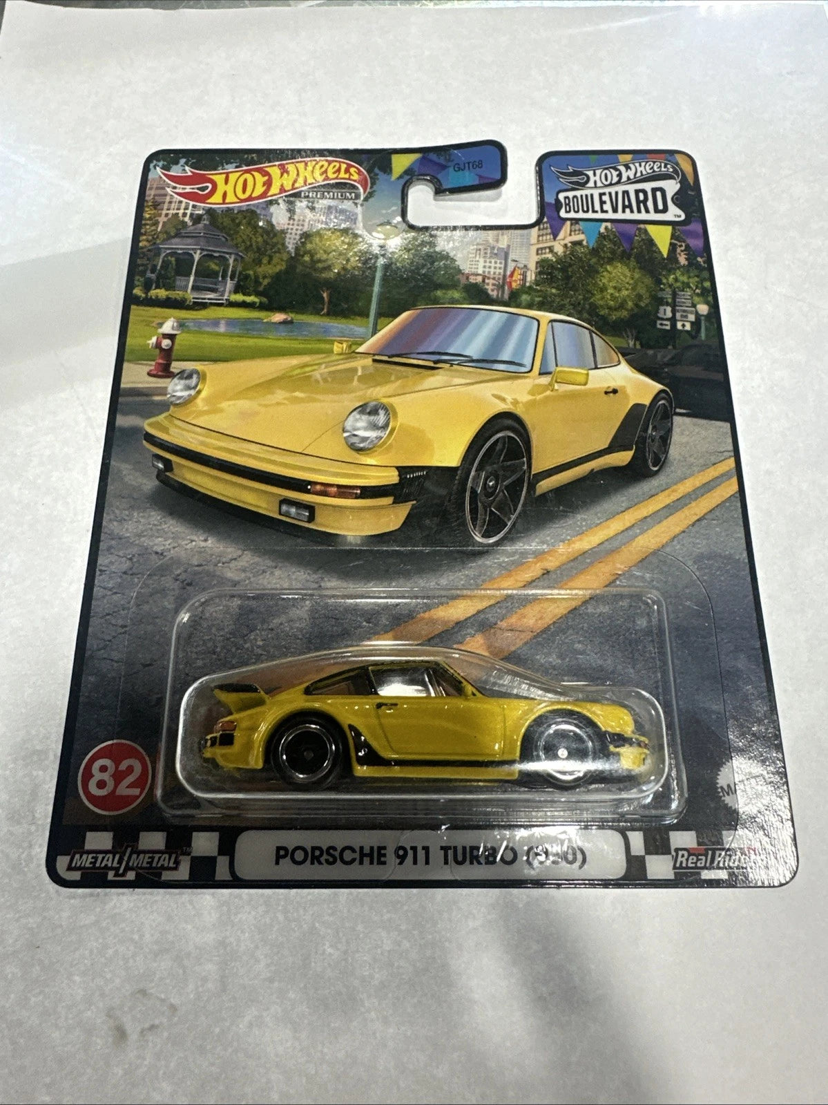 Hot Wheels Premium Boulevard Porsche 911 Turbo (930) Yellow #82