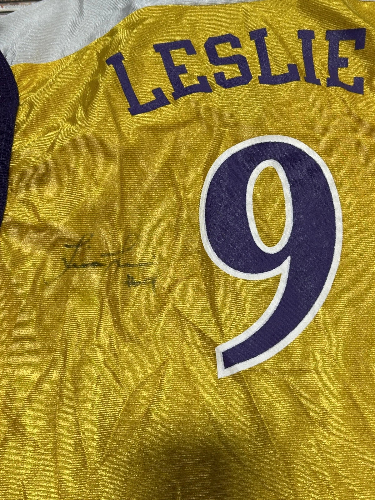 Vintage Champion WNBA Lisa Leslie Jersey #9 Los Angeles Sparks autographed