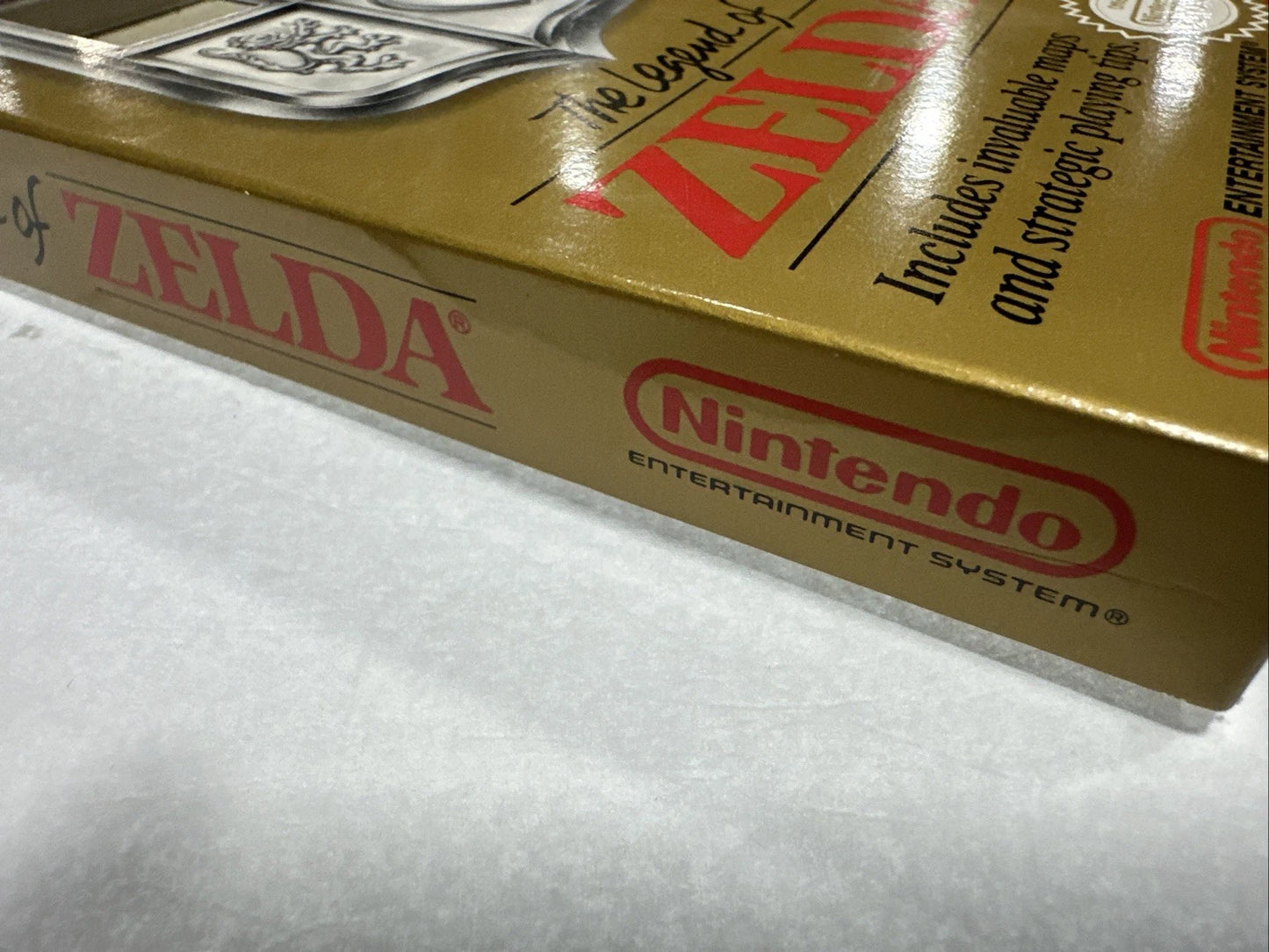 The Legend of Zelda New Nintendo NES Factory Gold Label 1987 SEALED MAP