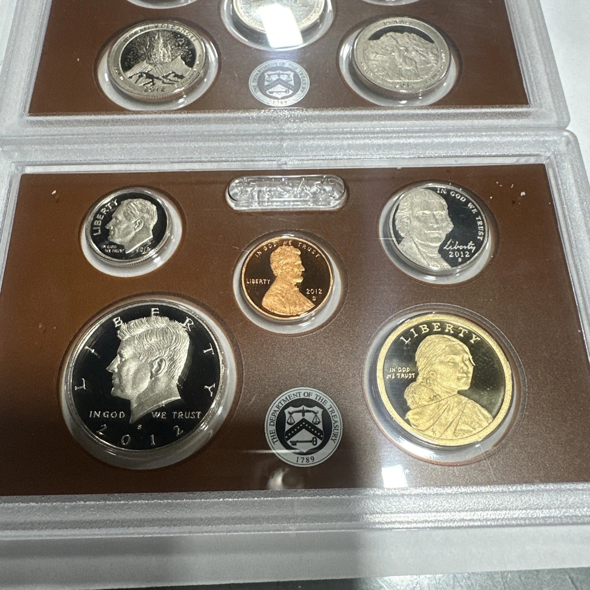2012 US Mint Proof Set 14 Piece Clad Set w/ National Park Quarters, Presidents