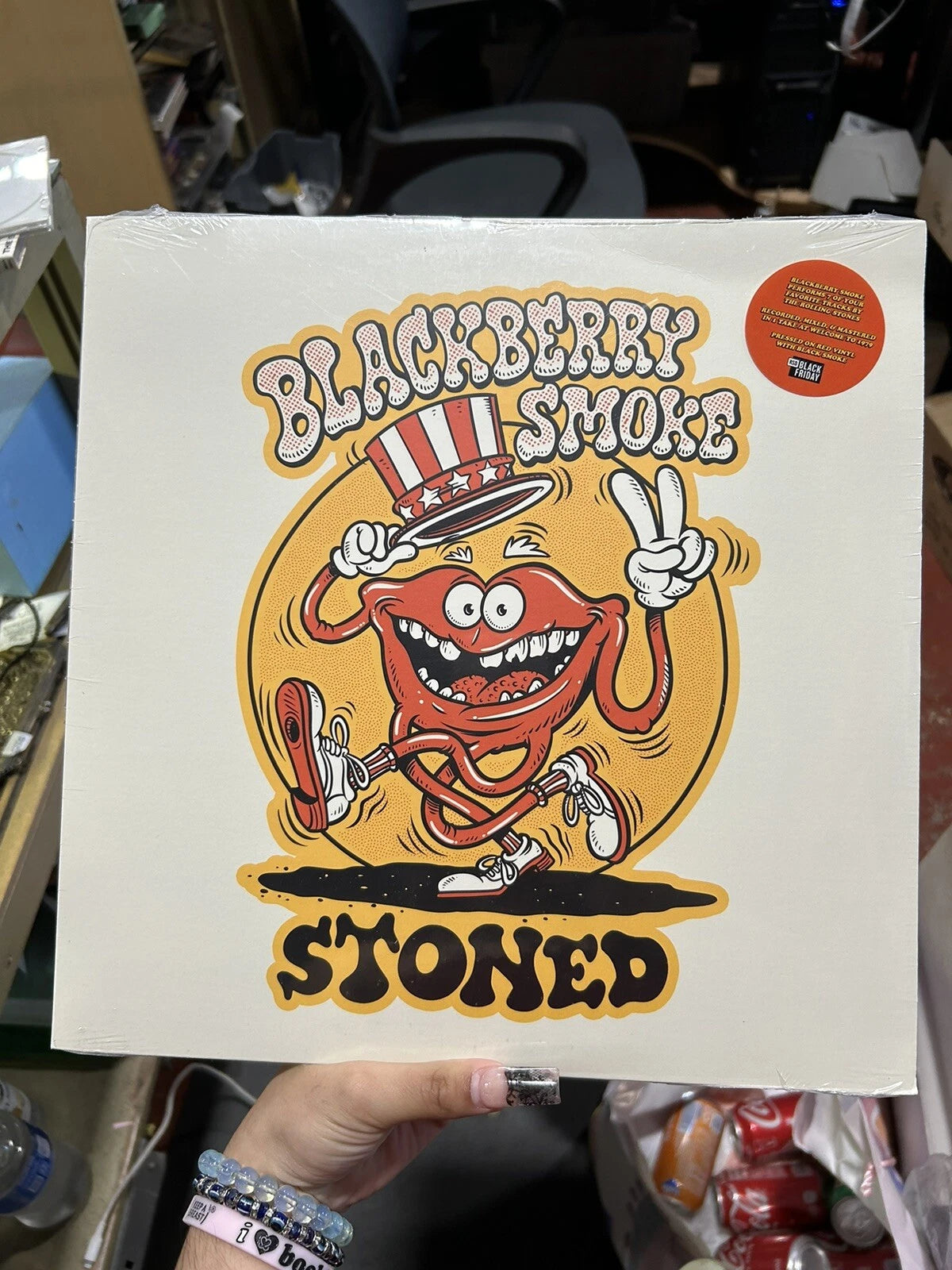 BLACKBERRY SMOKE - STONED LP LIMITED EDITION RSD 2021 RED BLACK SMOKE VINYL