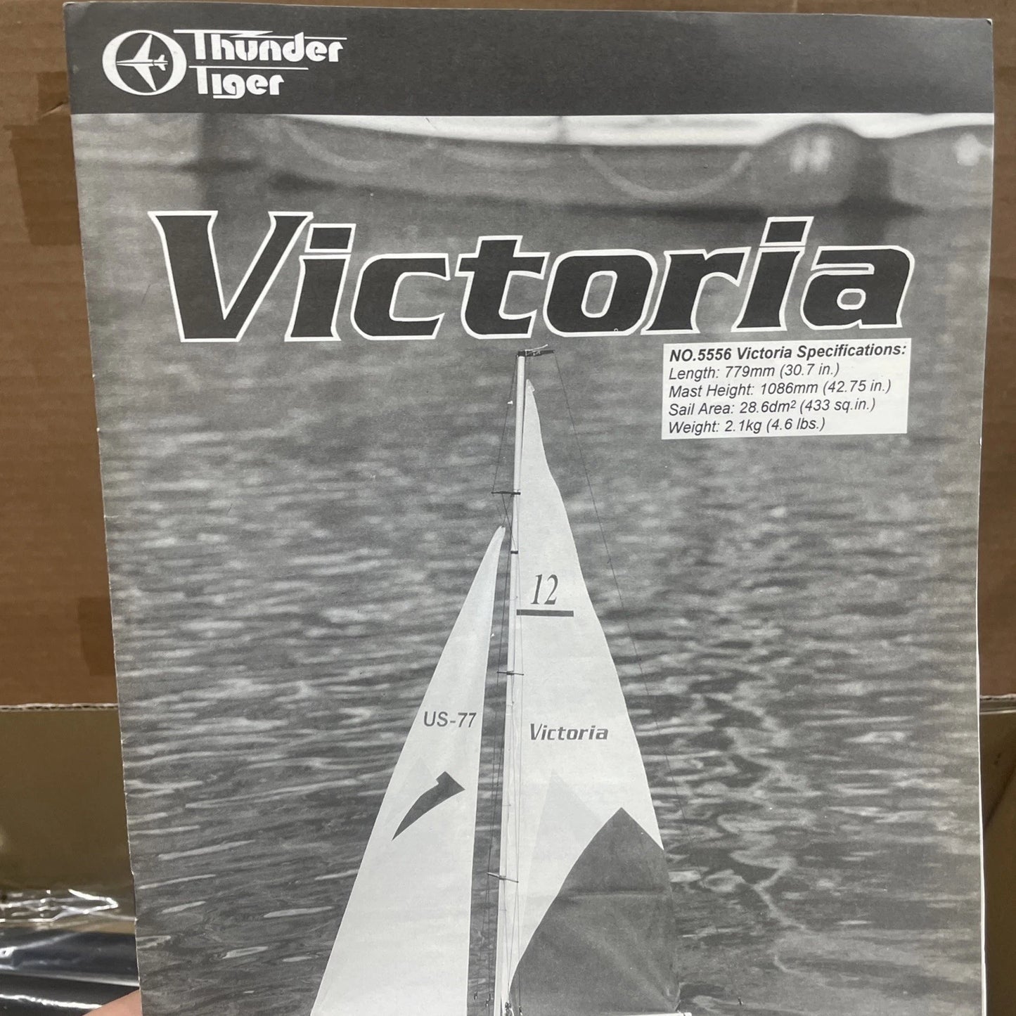 THUNDER TIGER "VICTORIA" NO. 5556 MODEL SAILBOAT IN BOX NOT BUILT W MANUAL