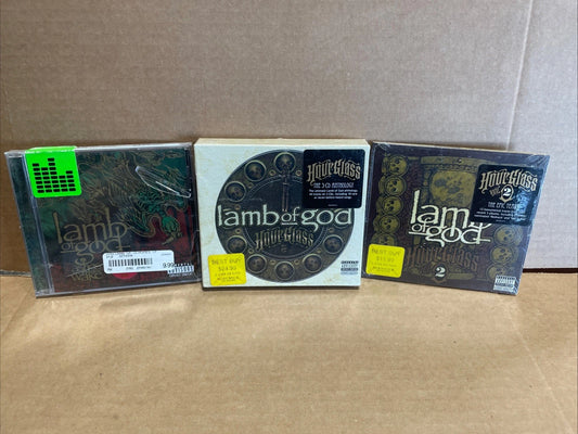 NEW Lamb of God - Hourglass (CD, 2010) 3 Discs Box Set W/ Vol2 & Ashes Wake