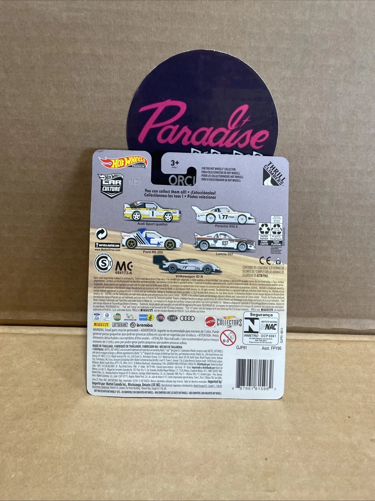 2020 Hot Wheels FPY86 Premium Thrill Climbers Ford RS 200 White 3/5 Car Culture
