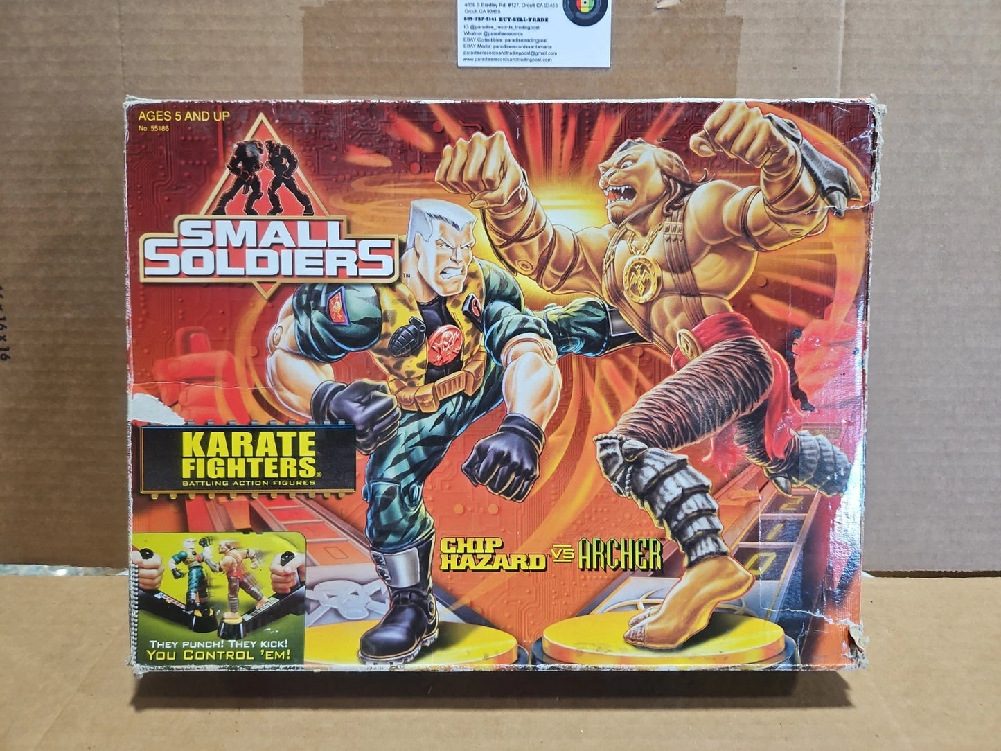 Rare Small Soldiers Karate Fighters Chip Hazard Vs Archer Pre-Owned