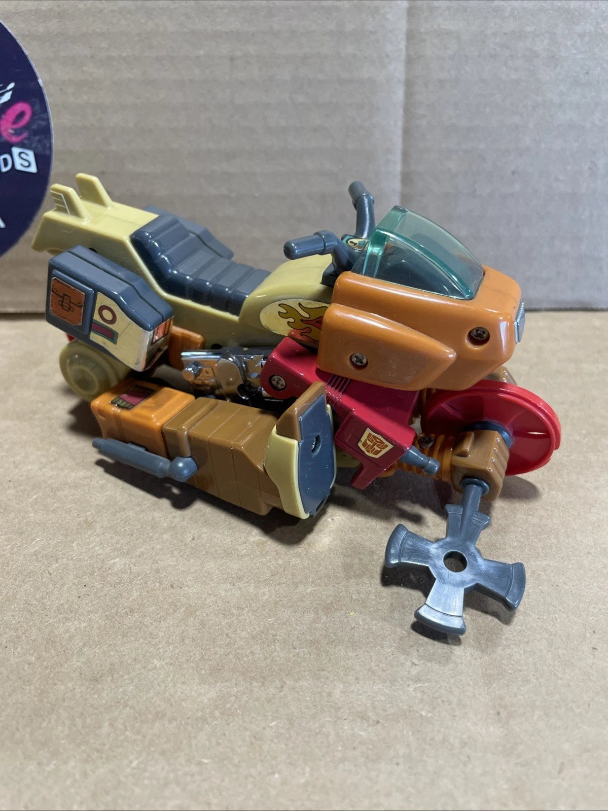 Transformers G1 WRECK-GAR Complete Autobot Motorcycle Action Figure