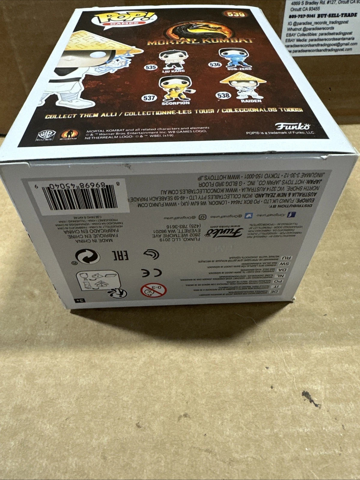 Funko Pop! Raiden with Lightning #539 Mortal Kombat Funko Club