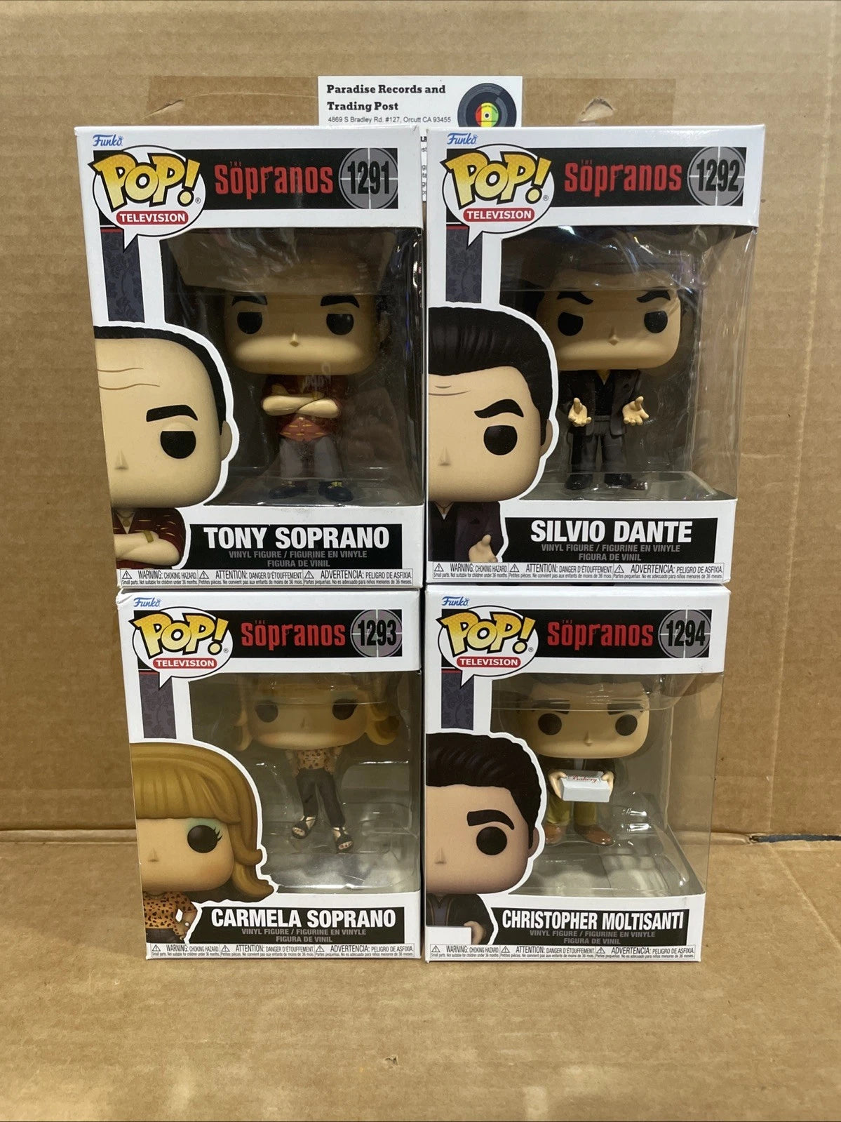Funko Pop! Television The Sopranos Vinyl Figure Lot of 4 #1291-1294