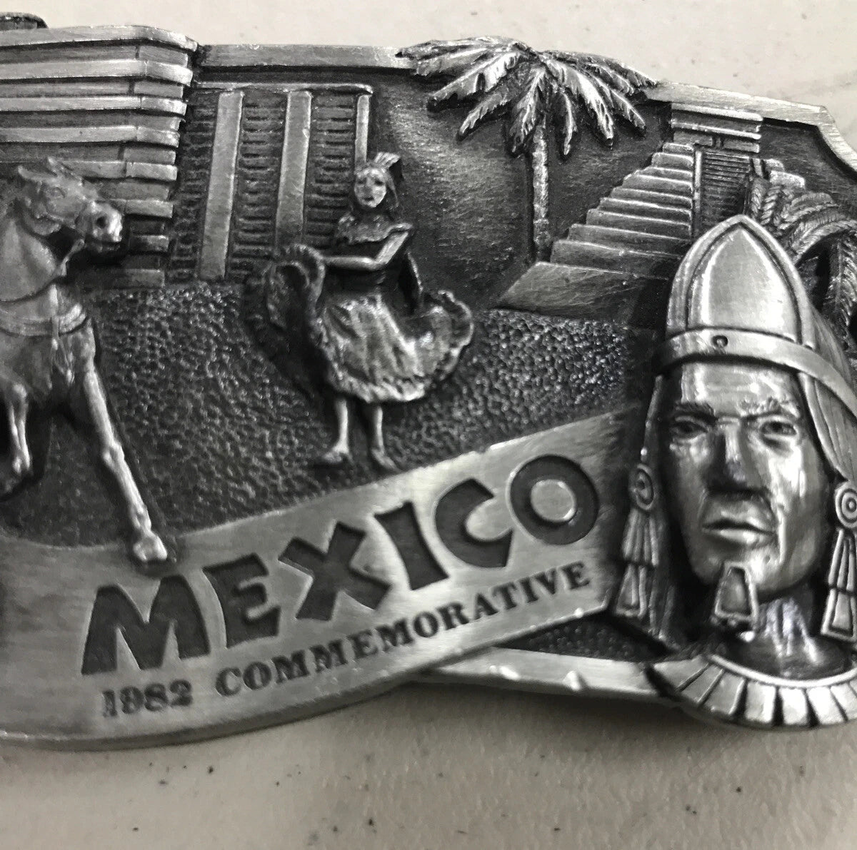 Mexico 1982 Commemorative Limited Edition Belt Buckle