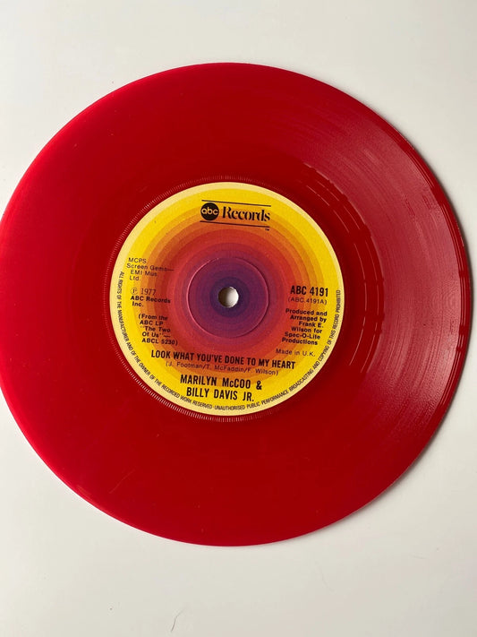 Marilyn McCoo & Billy Davis Jr. Look What You've Done ABC4191 Ex RED VINYL UK