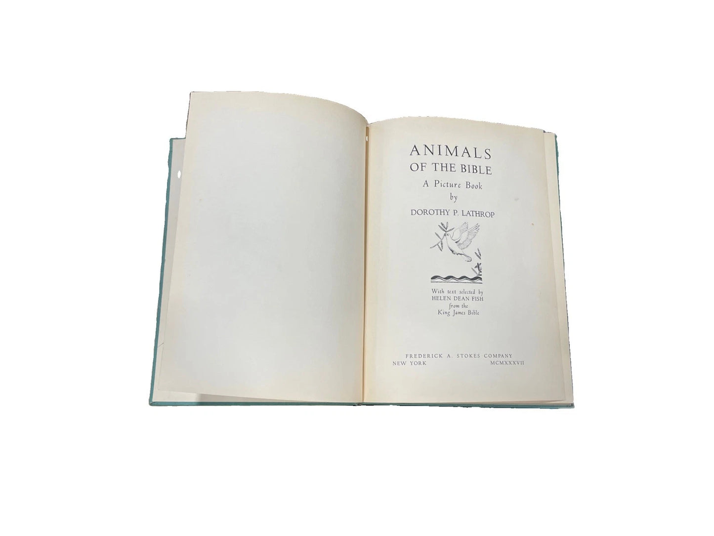 Dorothy P LATHROP / Animals of the Bible 1st Edition 1937