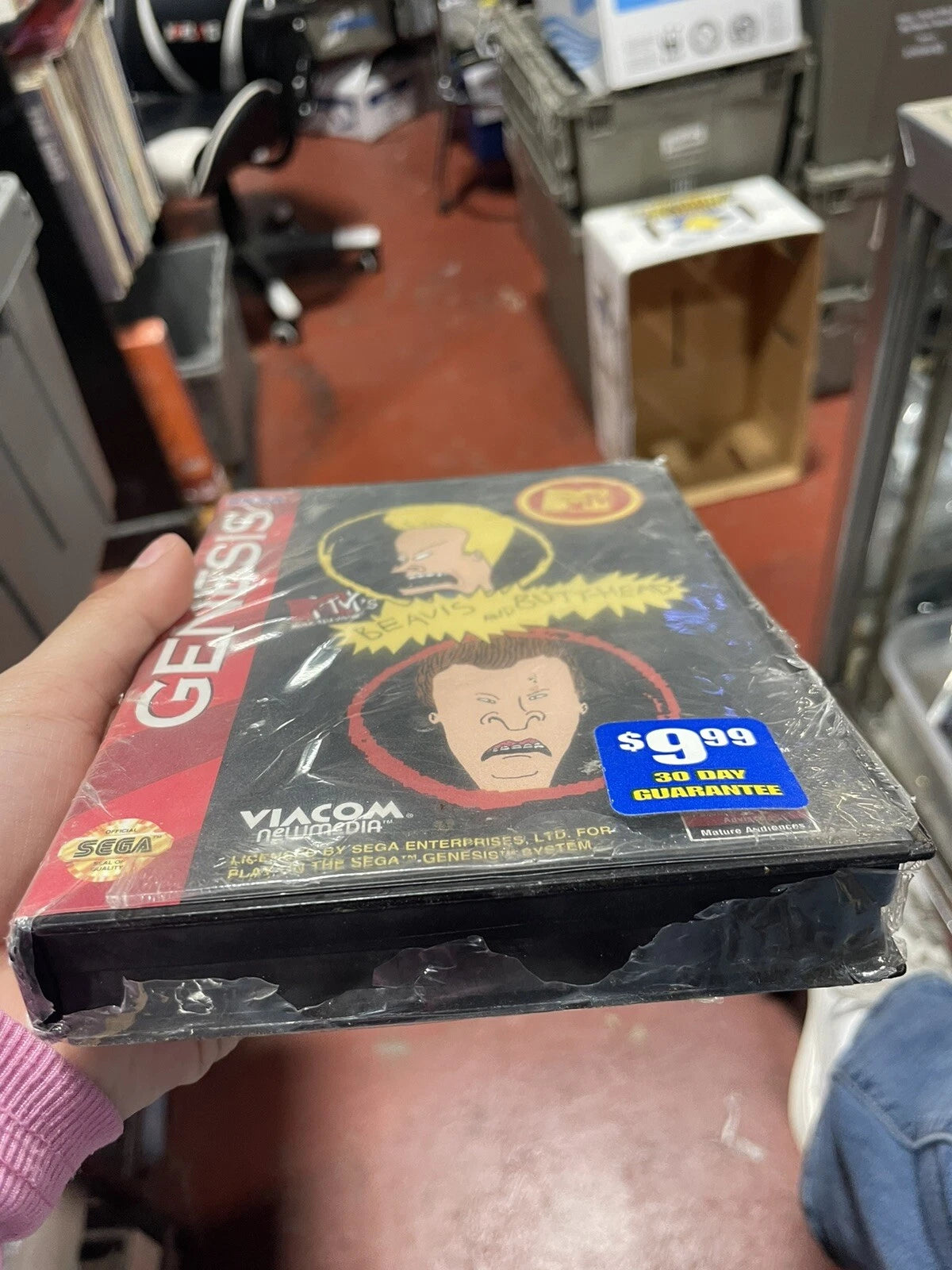 MTV's Beavis and Butt-Head (Sega Genesis, 1994) Sealed