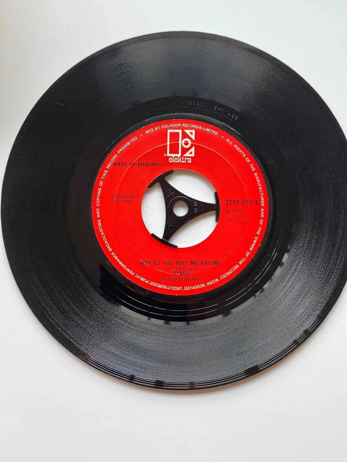 (EX) BREAD.MAKE IT WITH YOU / WHY DO YOU KEEP ME WAITING.UK ORIG 7" Folk 1971