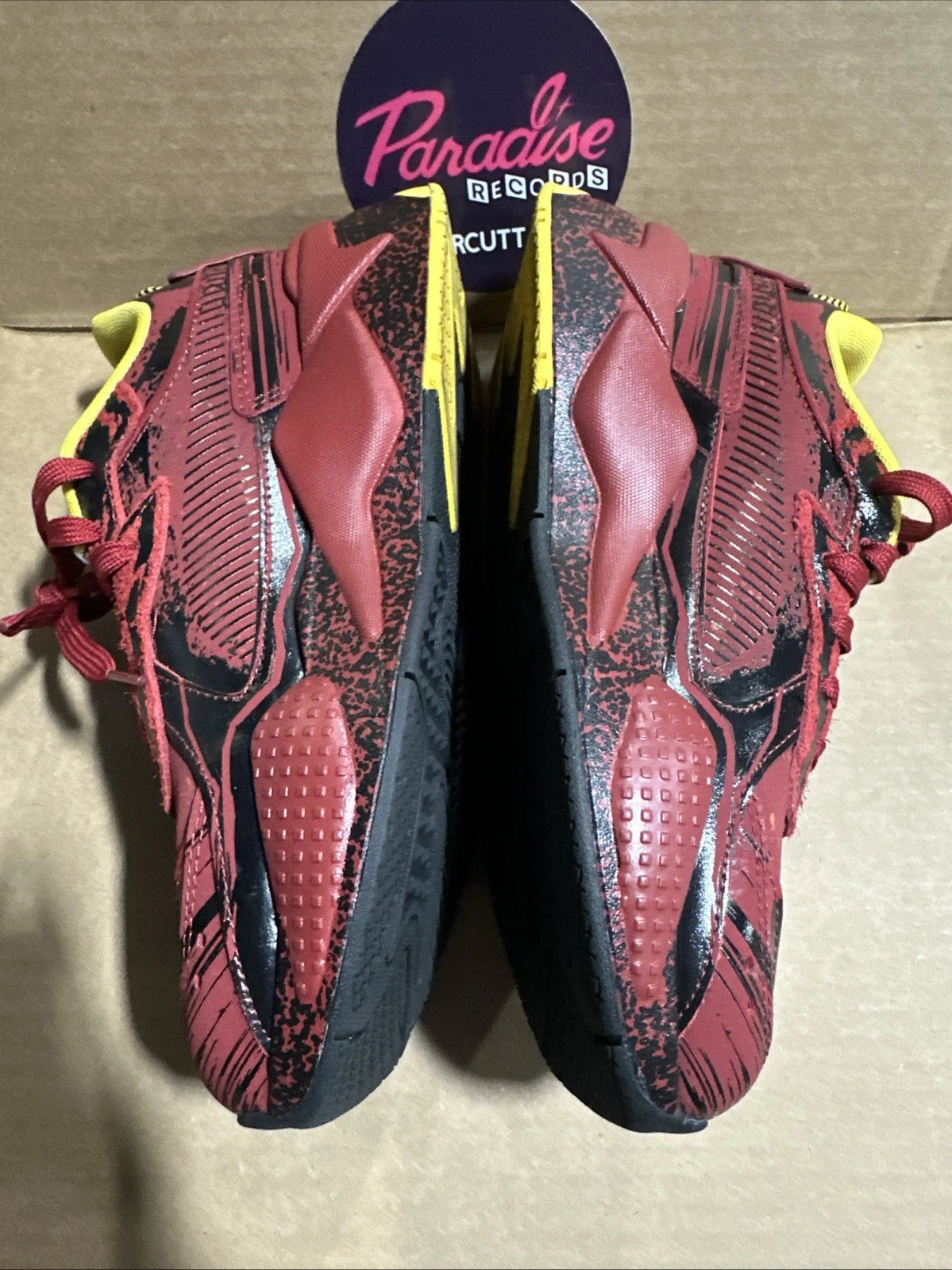 Size 7.5- PUMA RS-X THE FLASH DC X BAIT RED DAHLIA, With Flash Ring & Symbol Lot