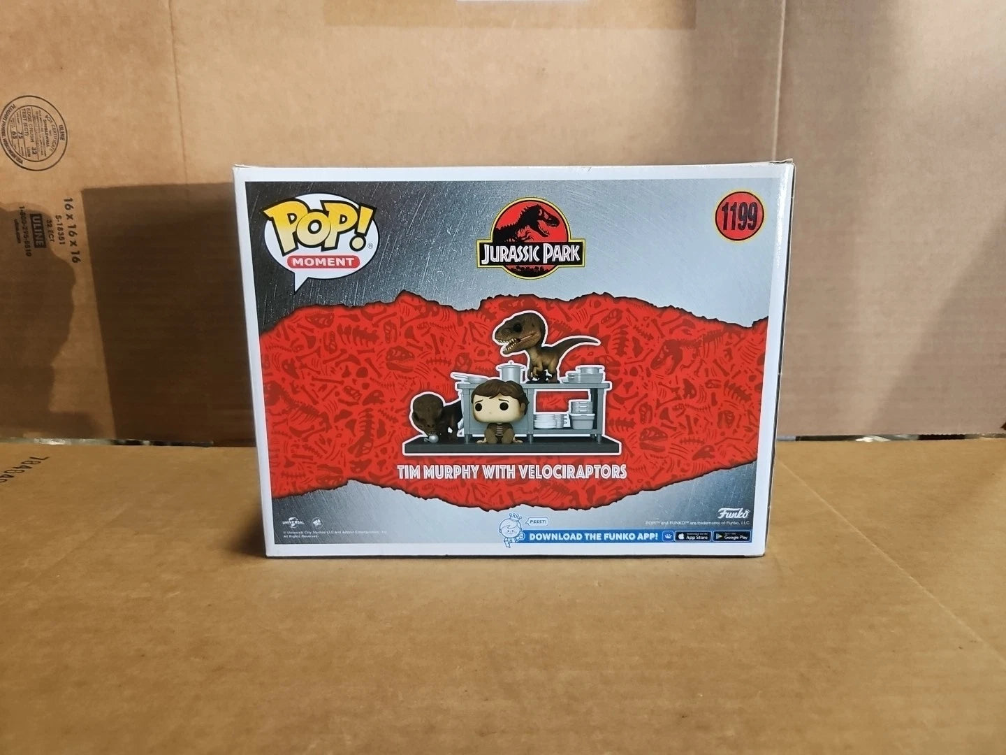 Funko Pop Moment Tim Murphy Velociraptors Target Exclusive 1199