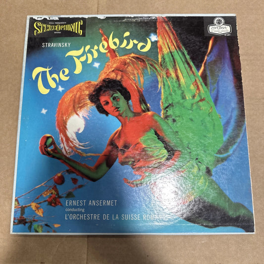 LONDON CS 6017 STRAVINSKY The Firebird ANSERMET 1958 Vinyl LP Ballet Blue Back