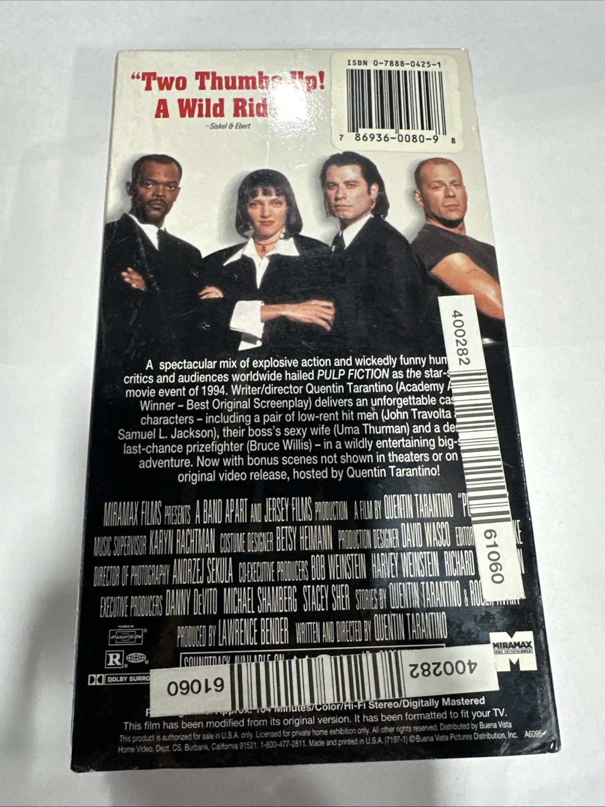 Pulp Fiction VHS 1996 Collector's Edition Samuel L. Jackson SEALED With Cassette