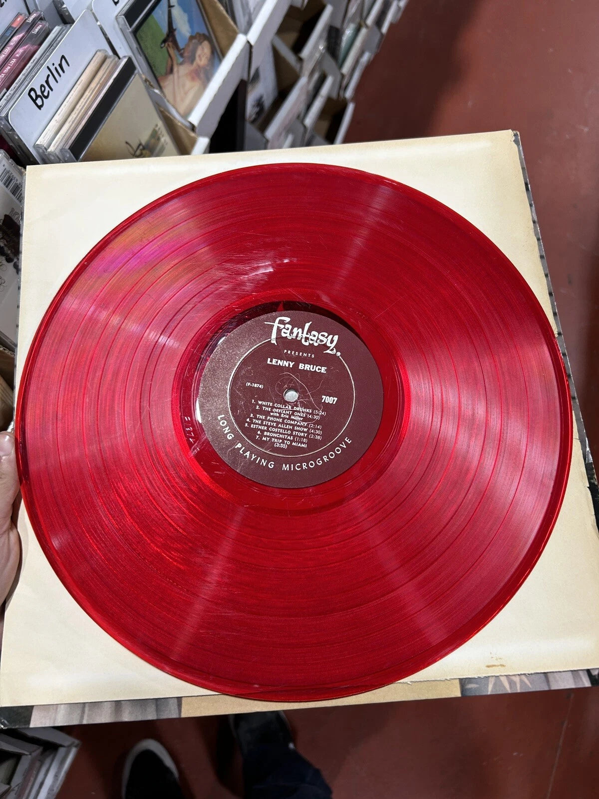 Lenny Bruce LP Red Vinyl I Am Not Nut Elect Me Fantasy 7007 Record 1960