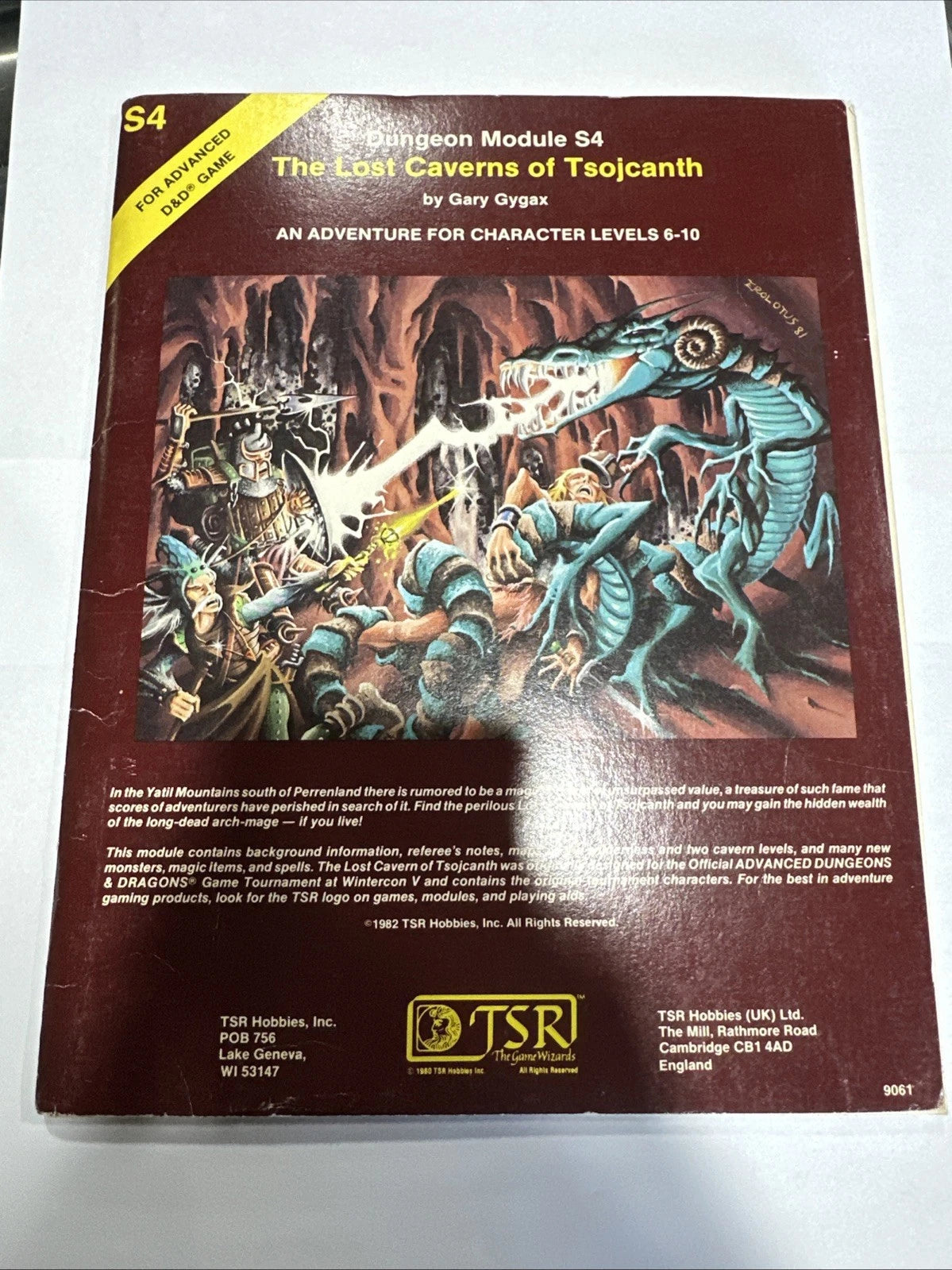 AD&D Dungeon Module S4 The Lost Caverns of Tsojcanth TSR 9061