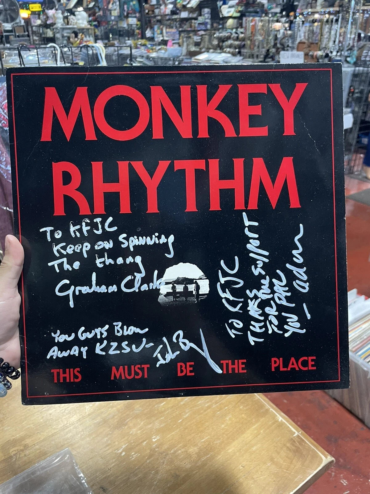 Monkey Rhythm This Must Be The Place Signed LP